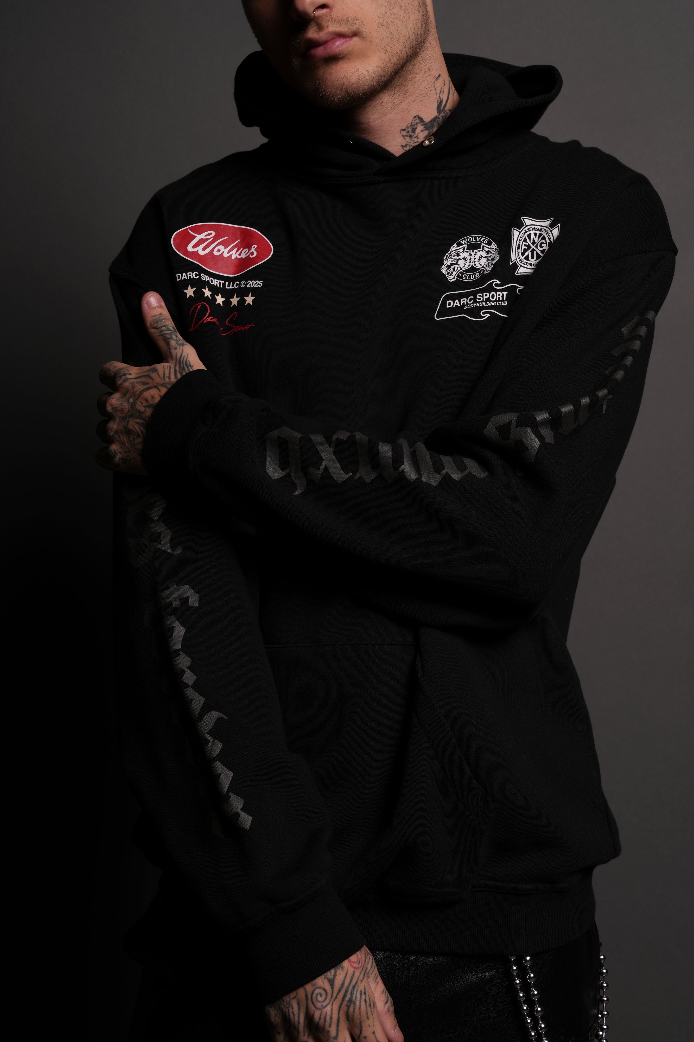 Us Forever "Pierce" Hoodie in Black