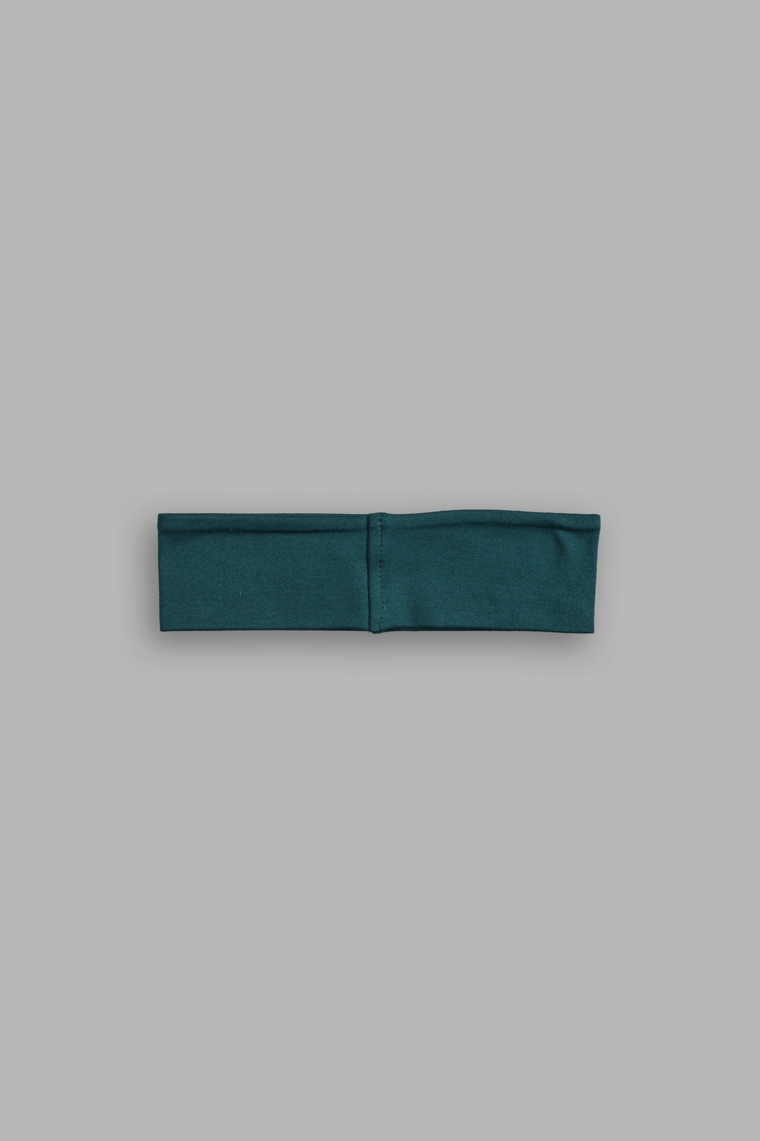 Wolf Head Wide Headband in Norse Green