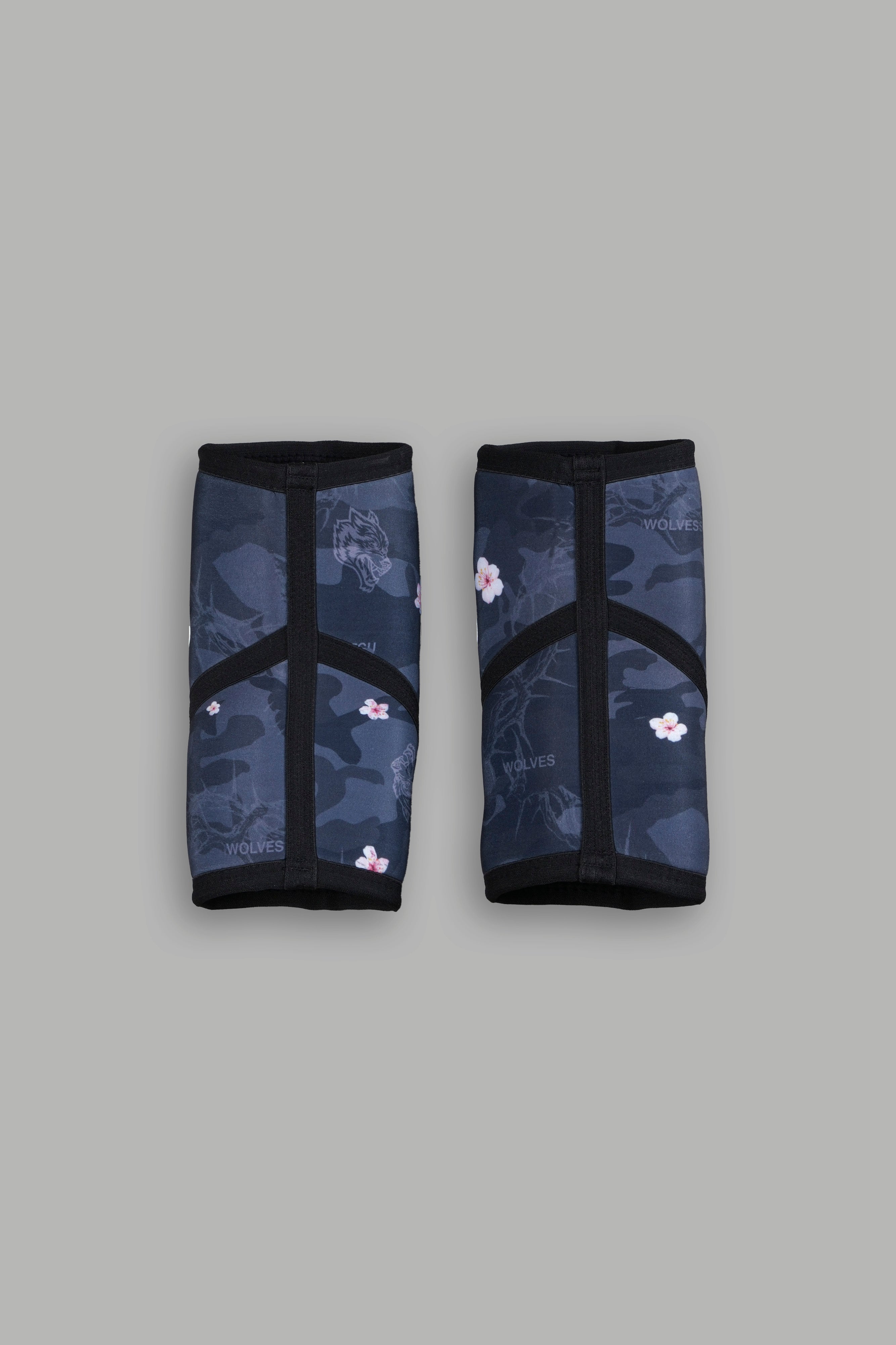 Warrior In The Garden Print Elbow Sleeves in Warrior In A Garden Black Camo