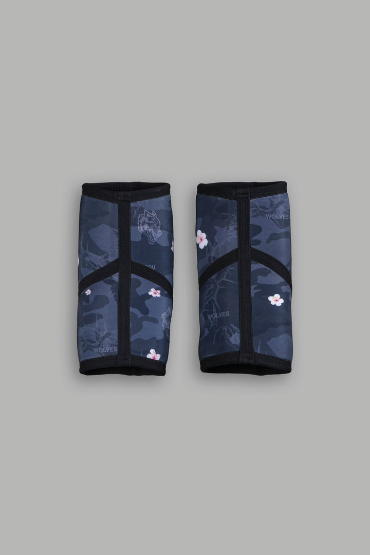 Warrior In The Garden Print Elbow Sleeves in Warrior In A Garden Black Camo