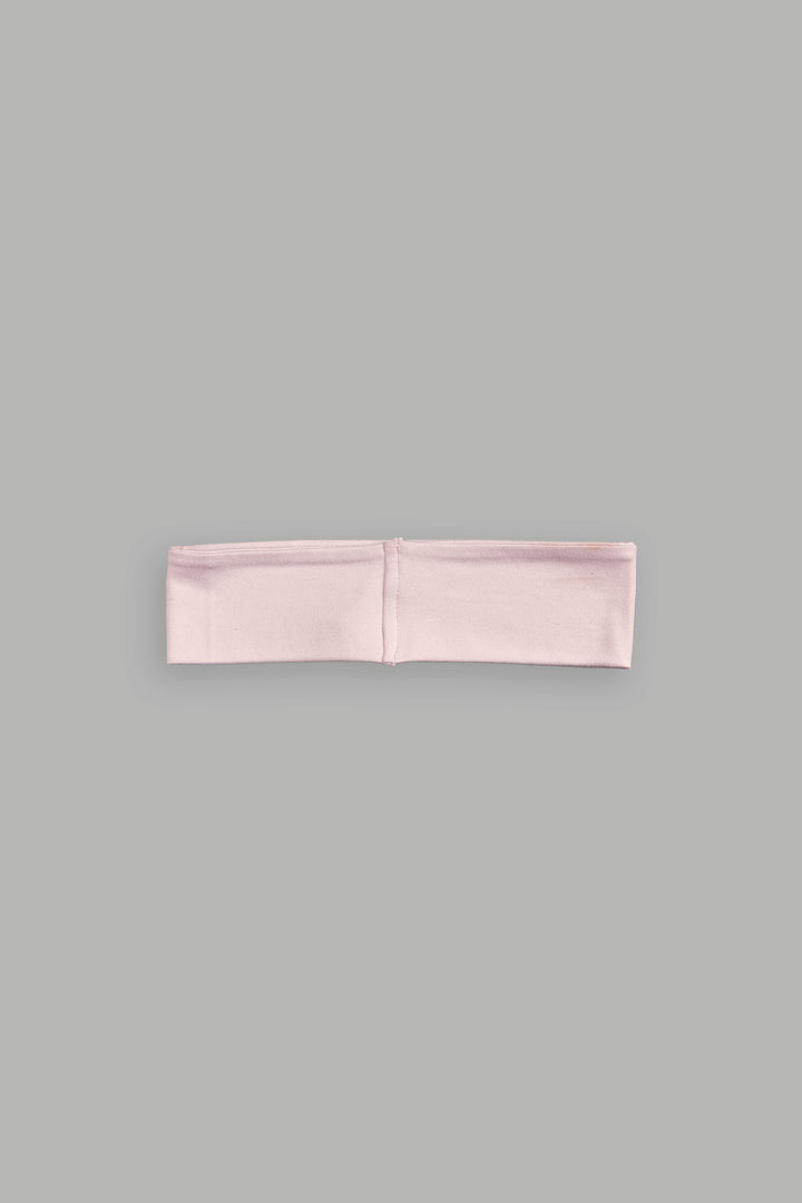 Forged From Iron Wide Headband in Blush Pink