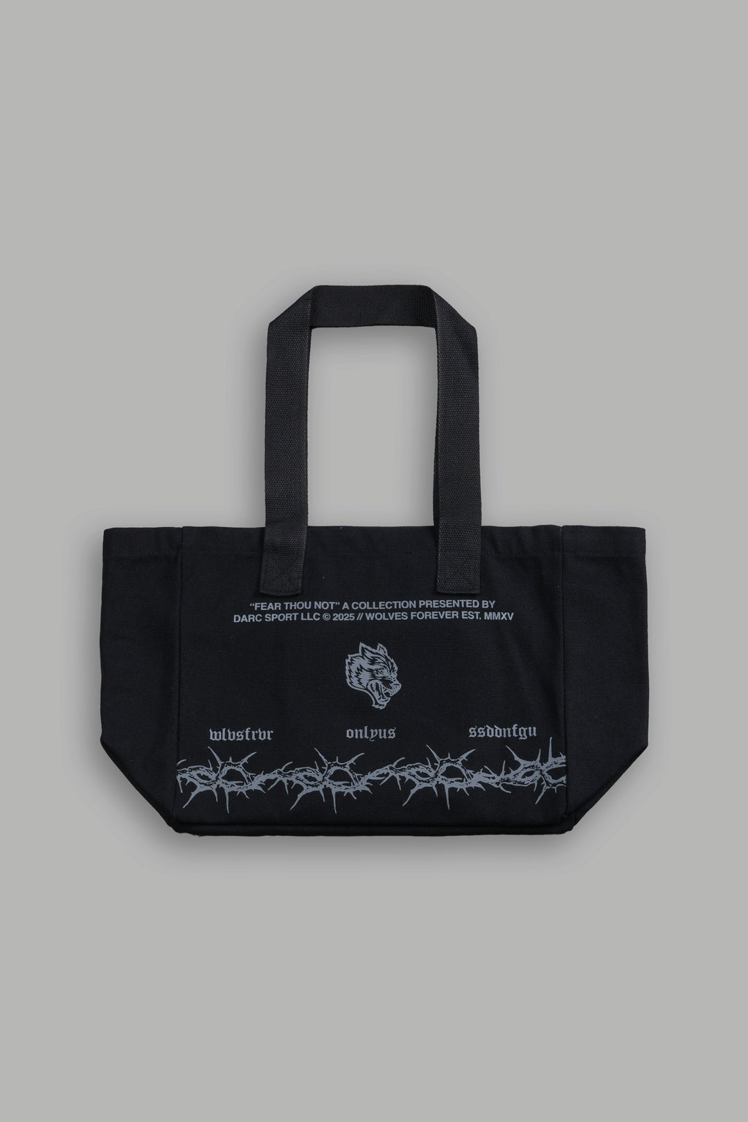 Surrounded by Thorns Mini Tote Bag in Black