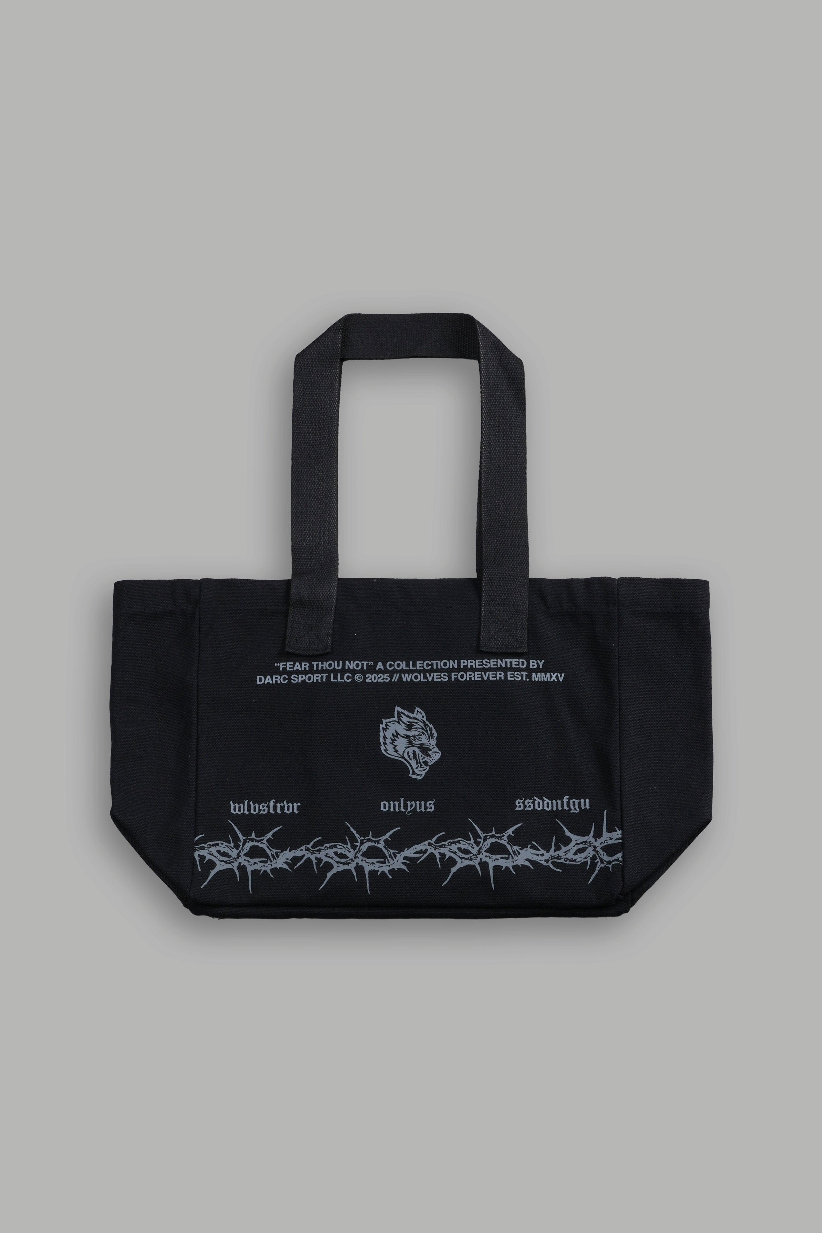 Surrounded by Thorns Mini Tote Bag in Black