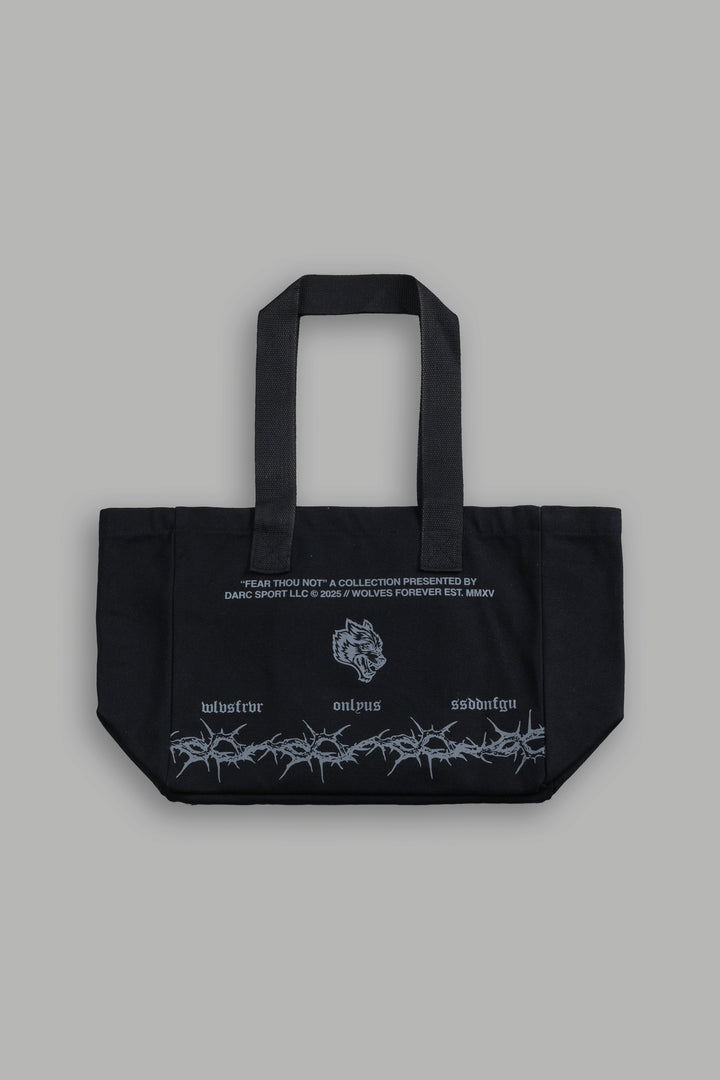 Surrounded by Thorns Mini Tote Bag in Black