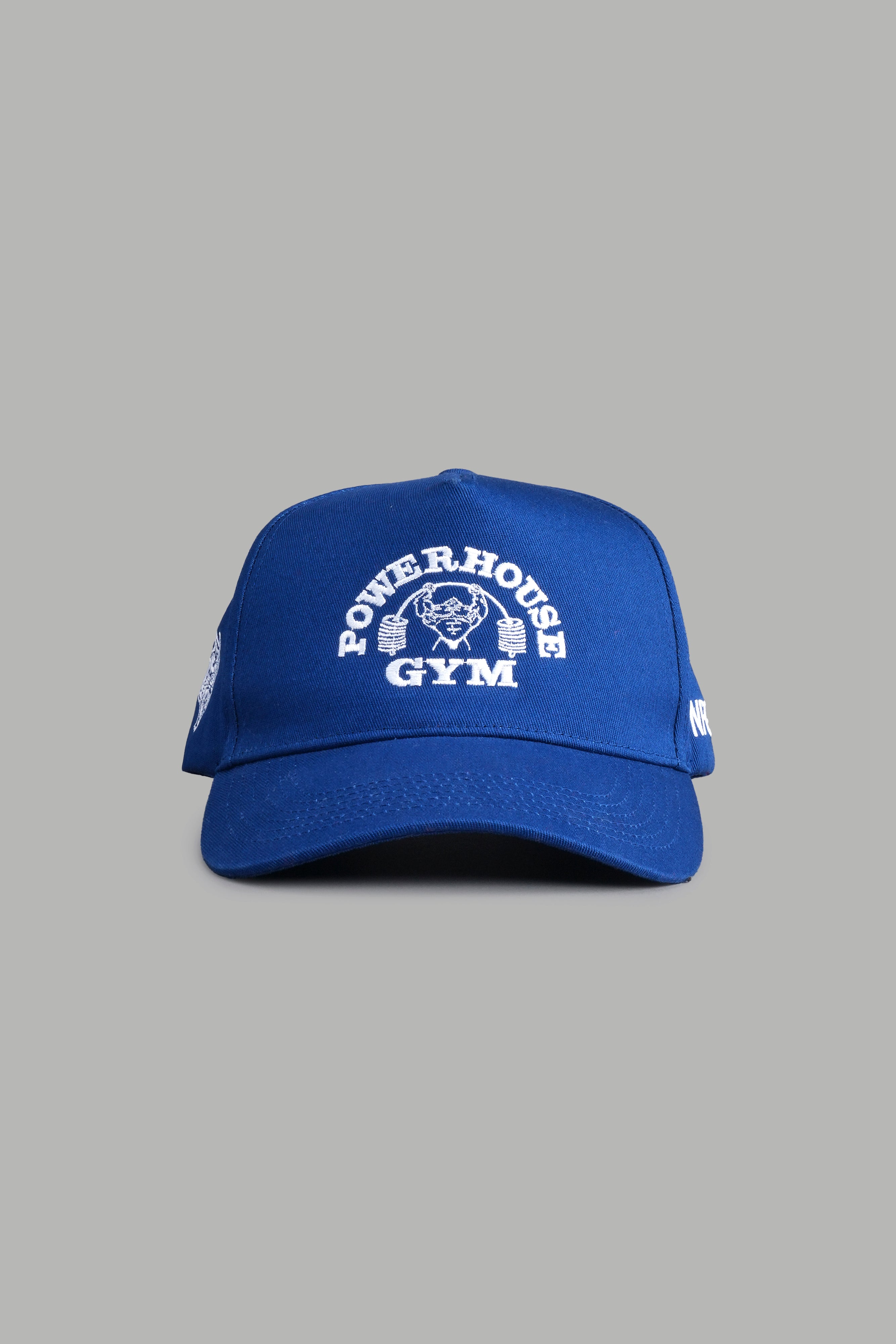 Powerhouse Of The Wolves 5 Panel Hat in Darc Cobalt