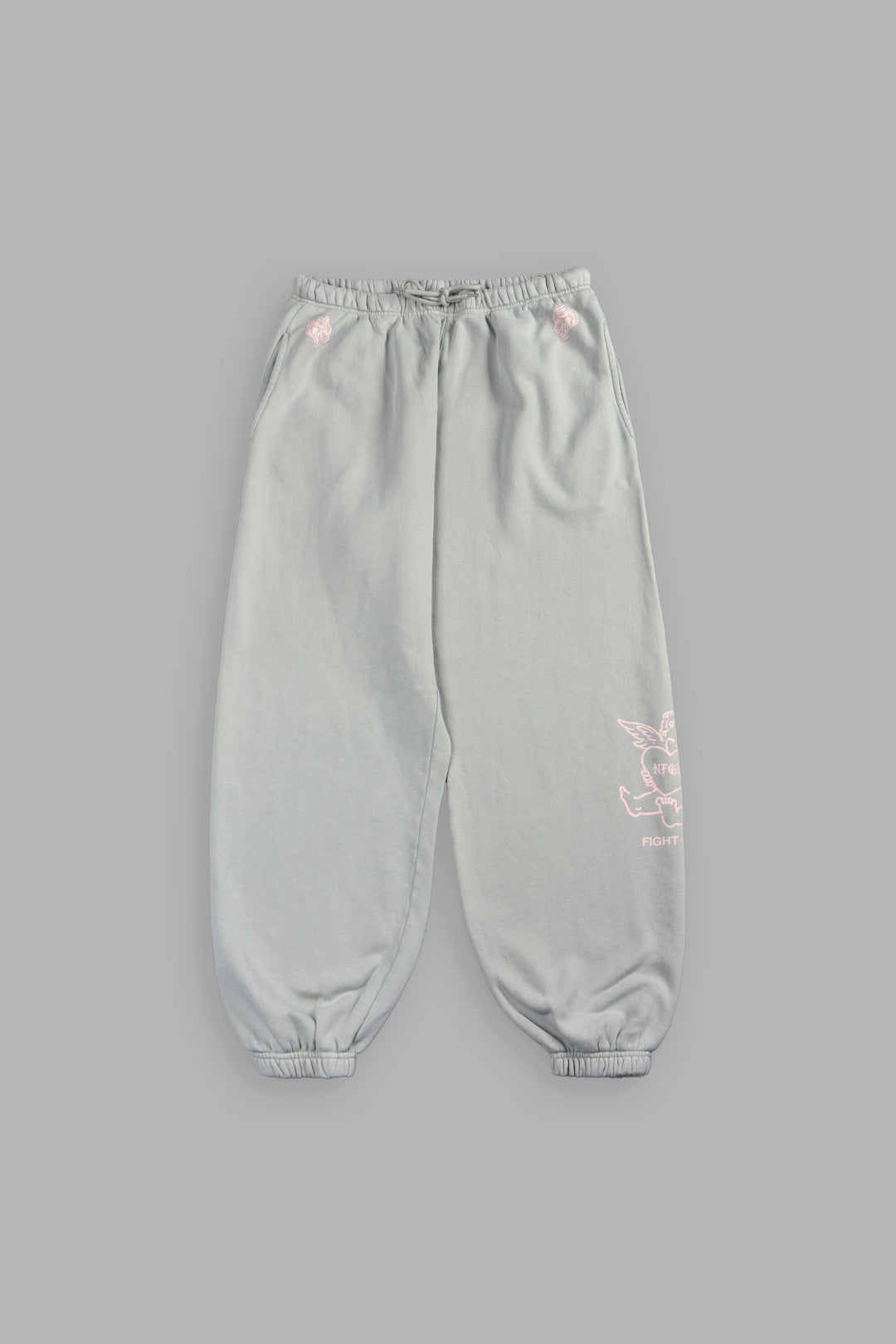 Cherub F Cancer Lightweight Lounger Sweat Pants In Owen Green