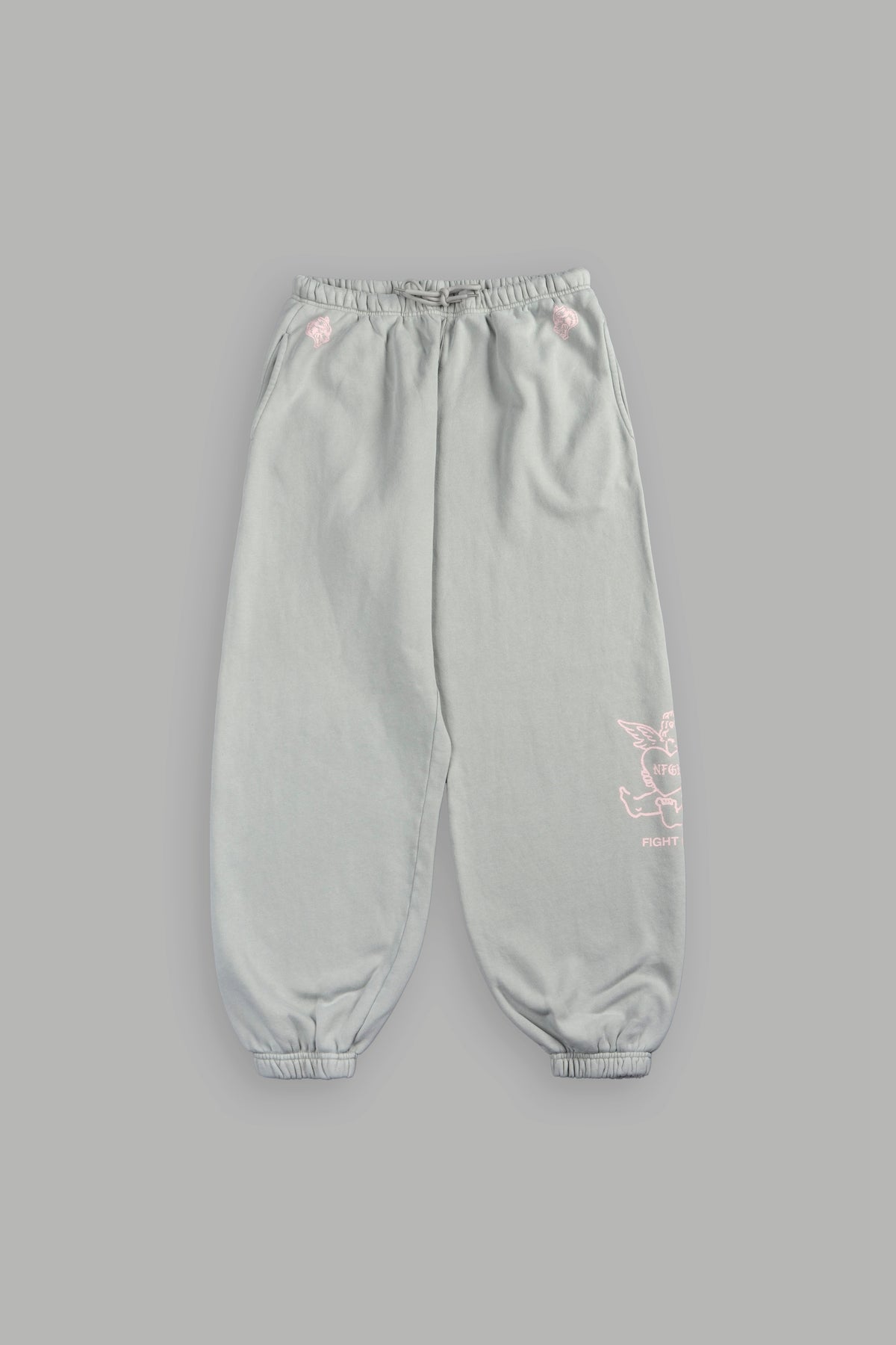 Cherub F Cancer Lightweight Lounger Sweat Pants In Owen Green