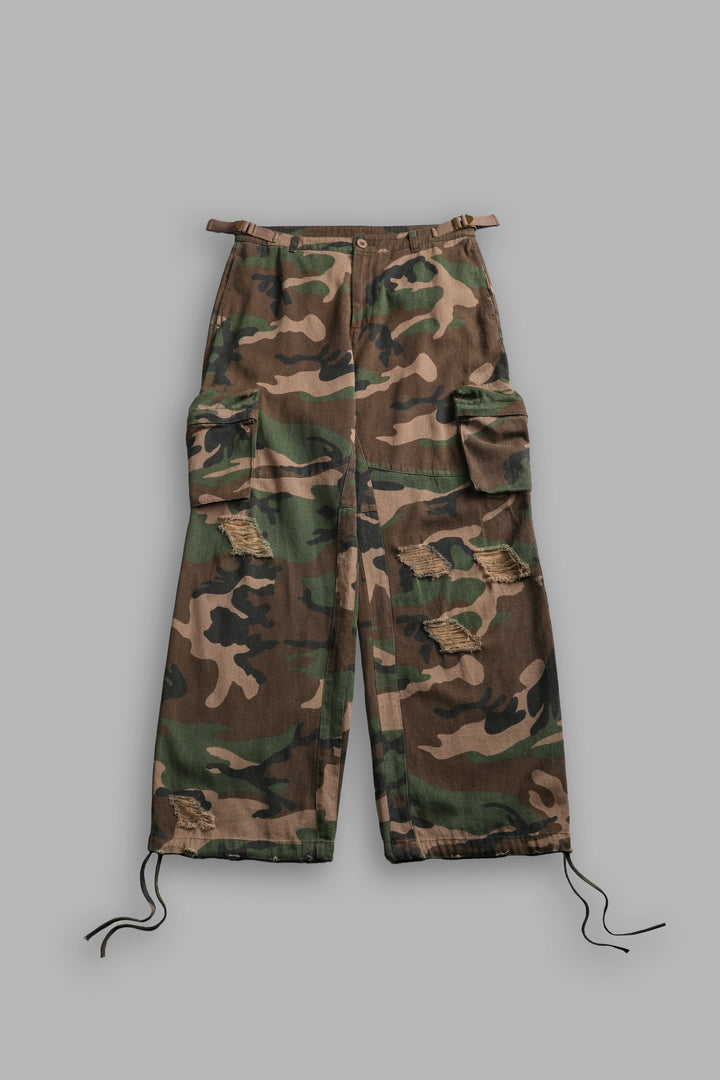 Wolf Chopper Duke Cargo Pants in Woodland Camo