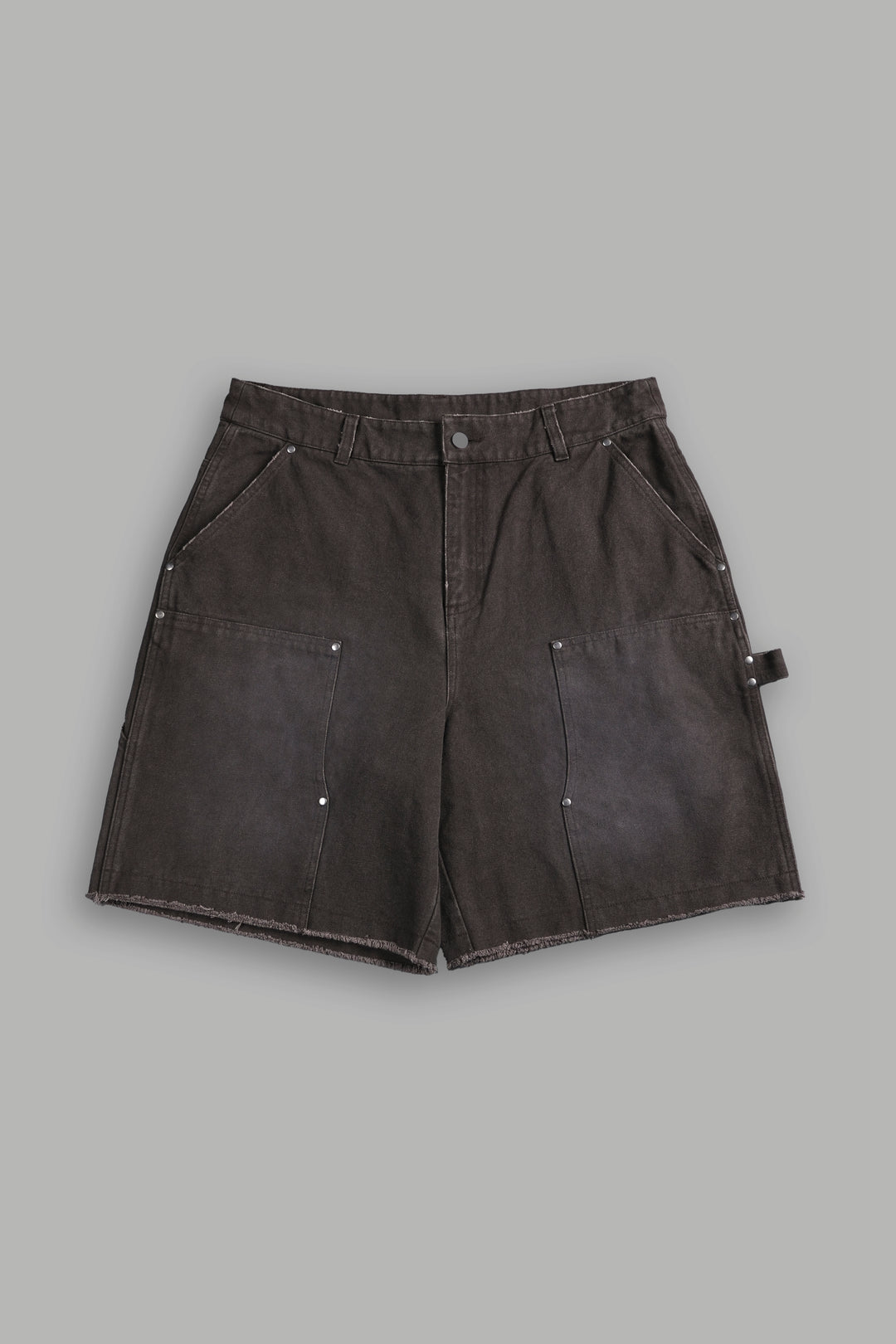 Core Chopper Raw Hem Hoffa Shorts in Darc Brown