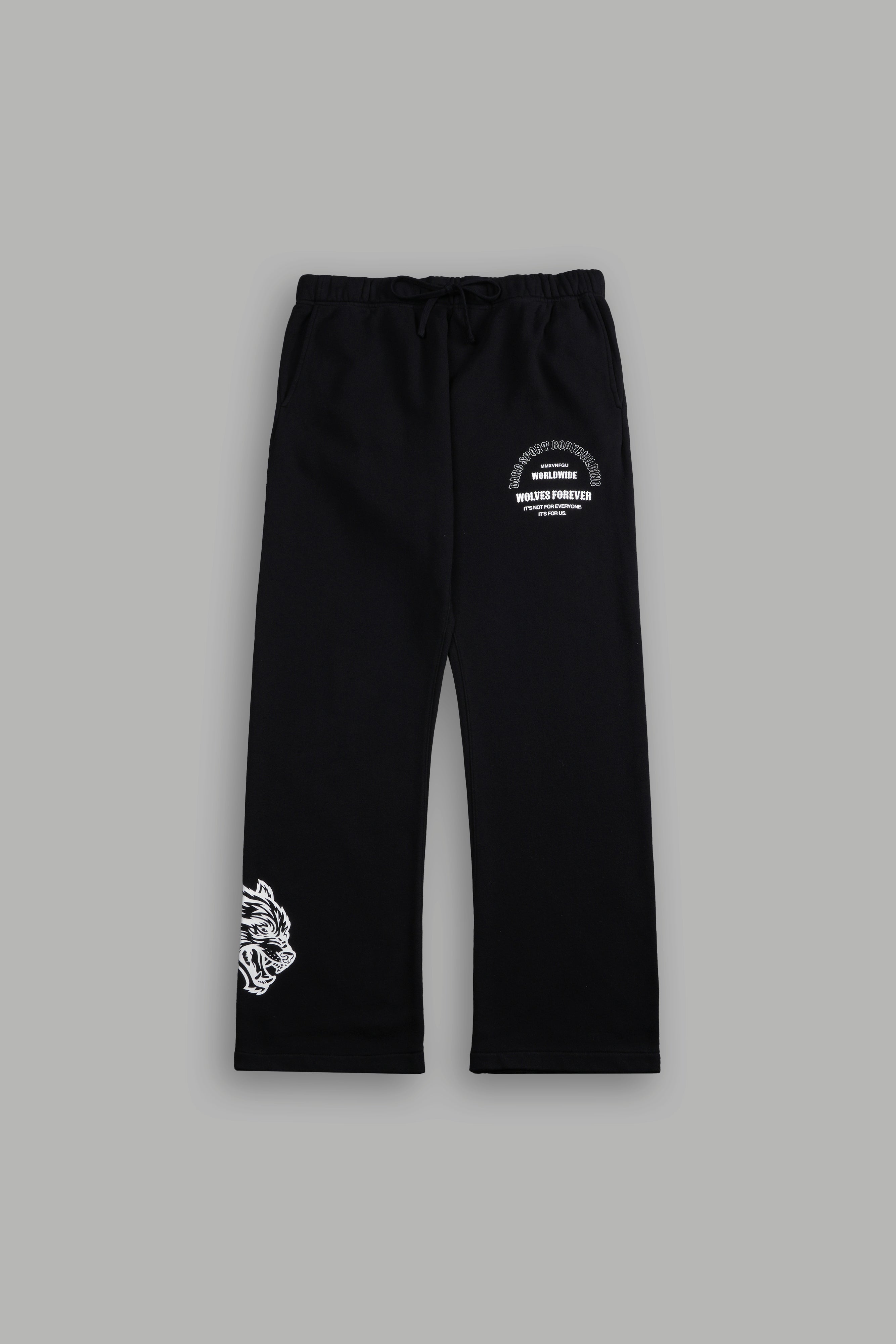 Iron Wolves Bigelow Sweat Pants in Black