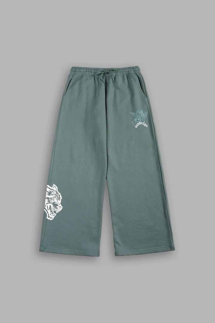 Cherub Nfgu V2 Lennox Sweat Pants In Hunter Green