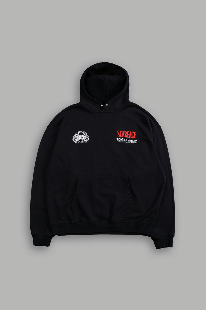 Say Hello "Pierce" Hoodie in Black