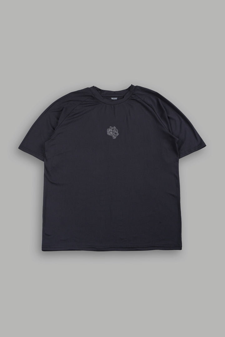 Pyramid V3 Dry Wolf Raglan Ss Tee In Black