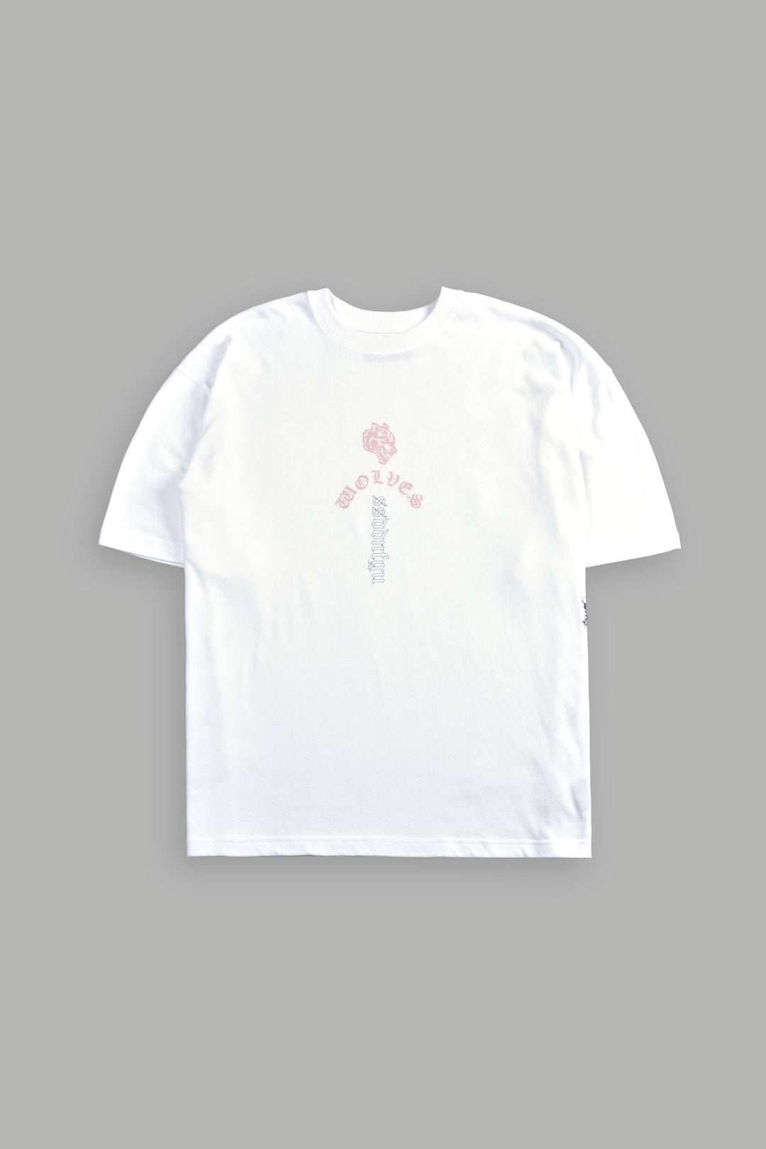 Won't Give Up "Premium" Oversized Tee in White