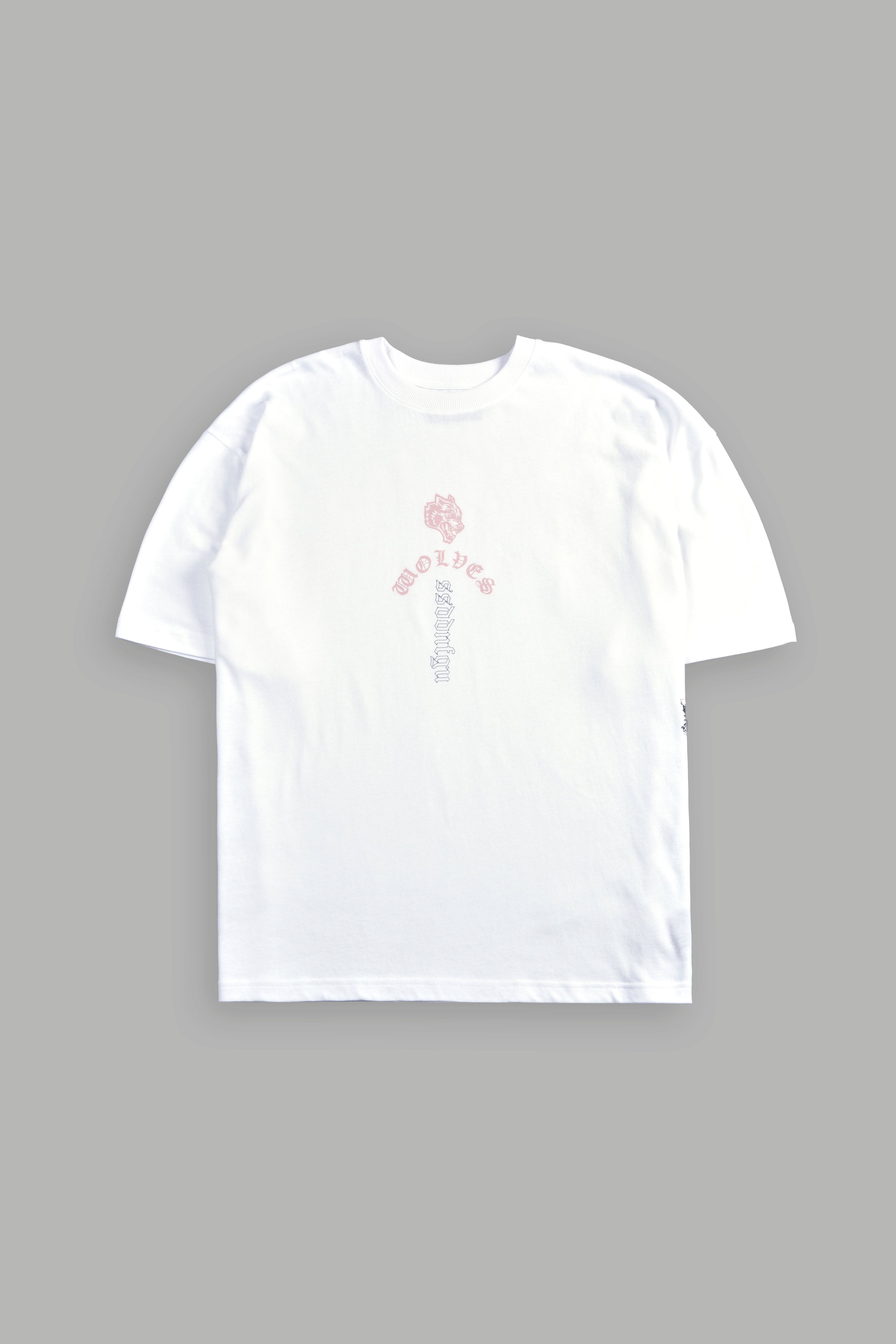 Won't Give Up "Premium" Oversized Tee in White