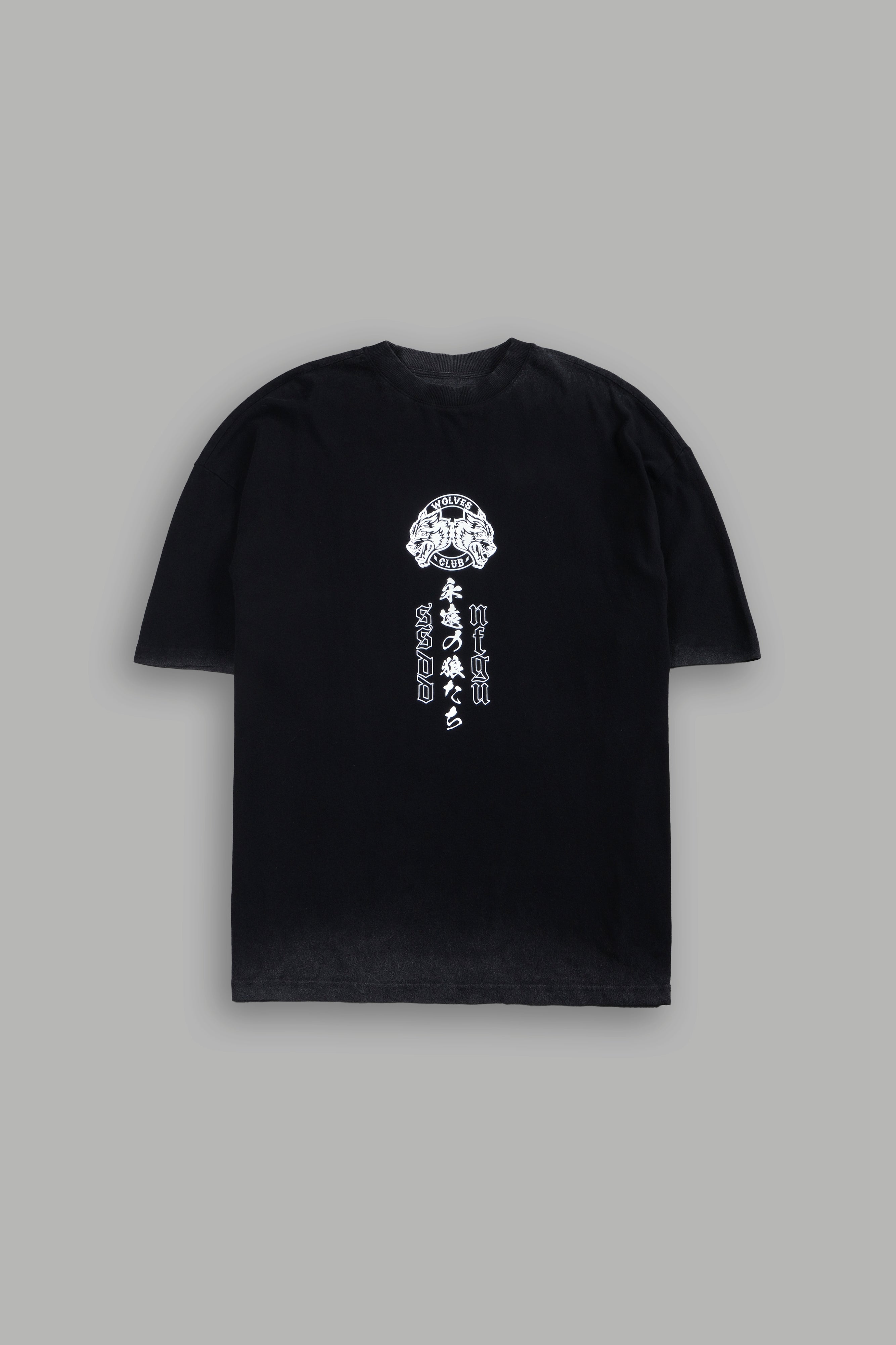 Kazoku Okami Premium Oversized Tee in Black