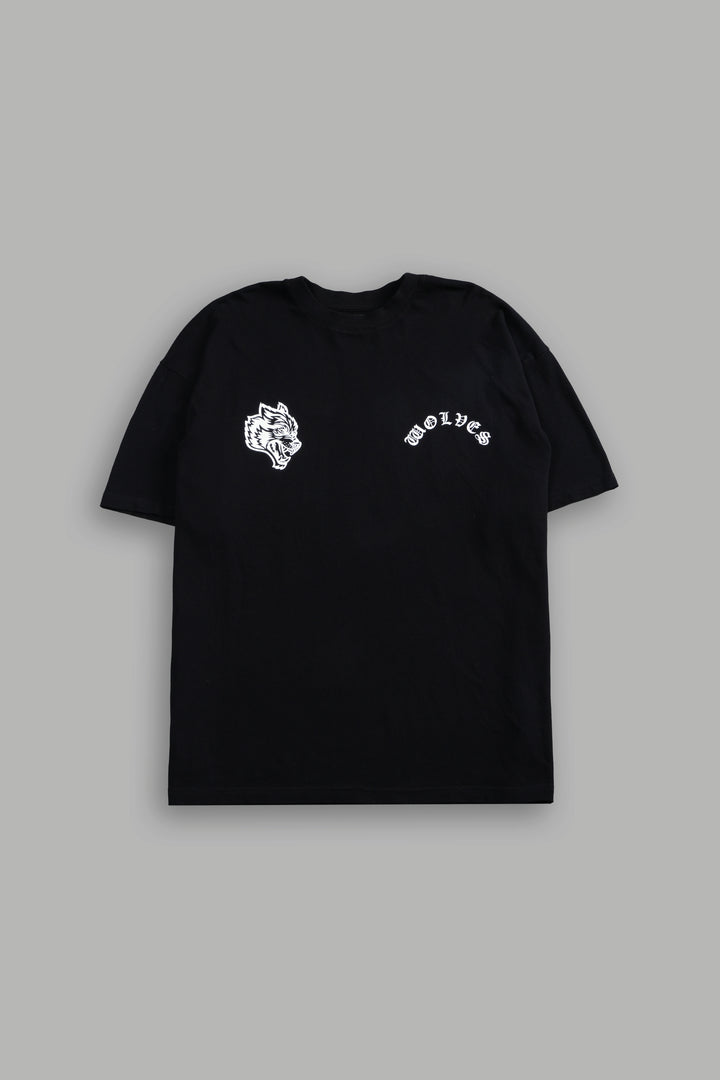 Wolverine Chopper "Premium" Oversized Tee in Black