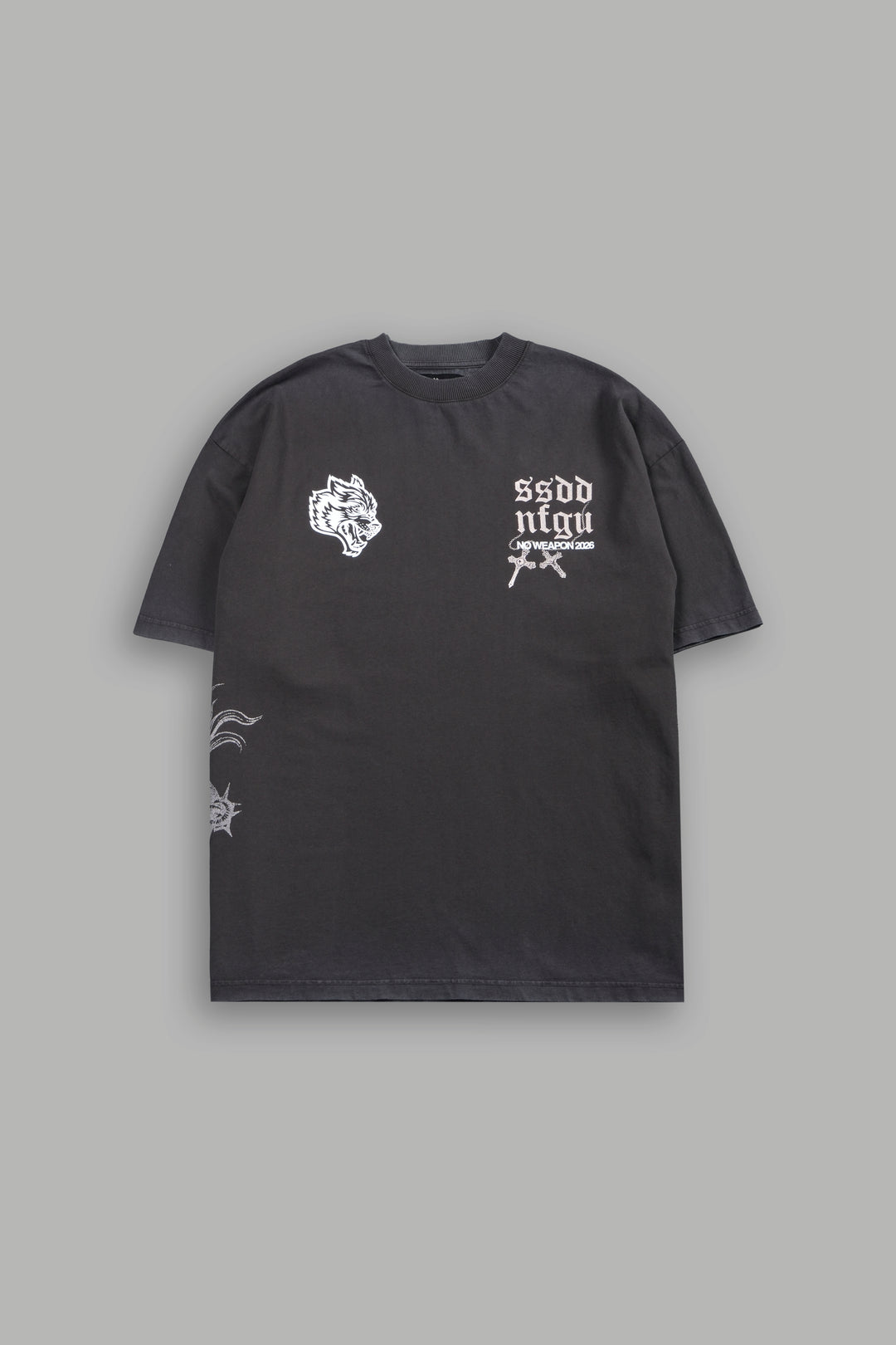 The Fallen Grunge Tee in Wolf Gray