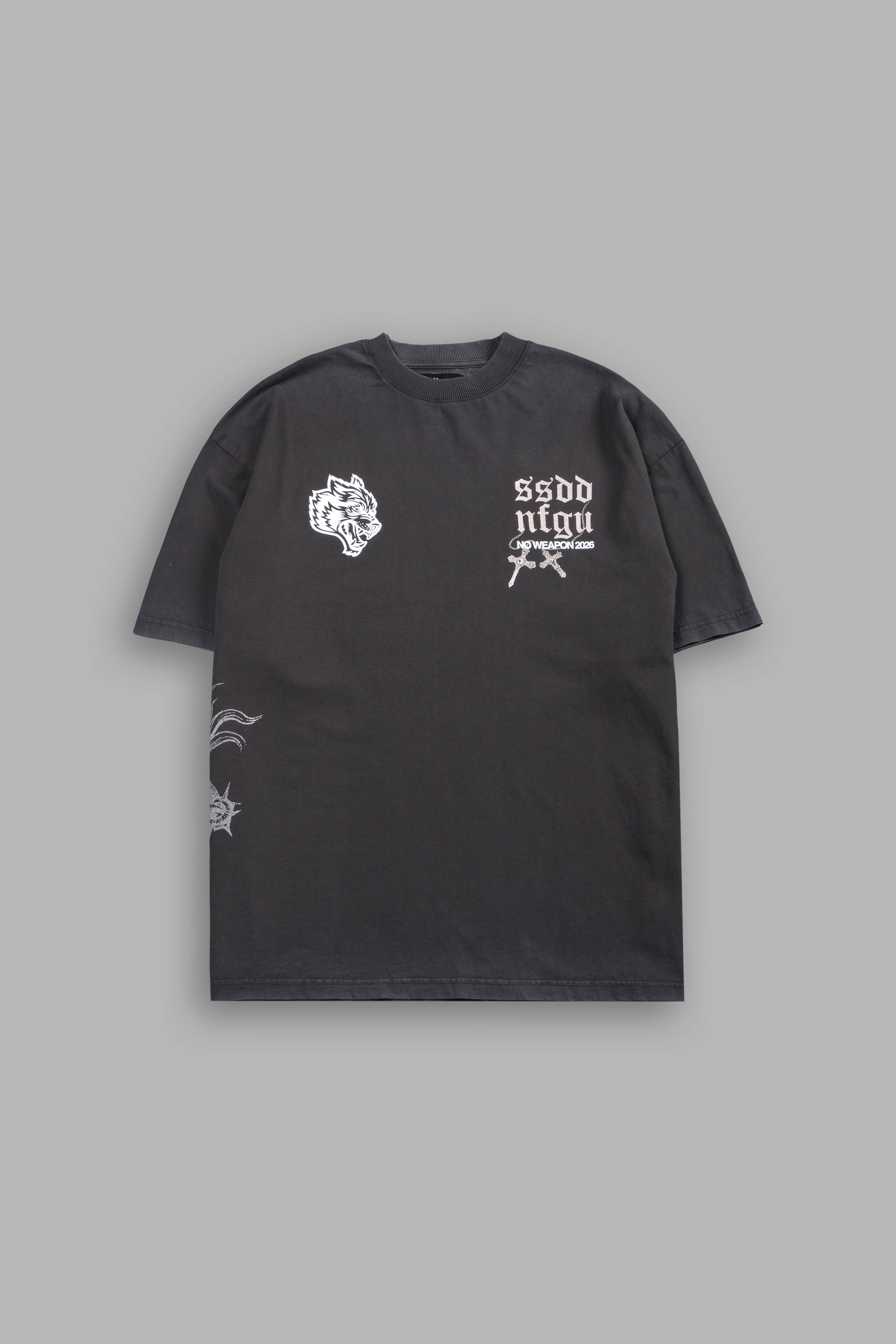 The Fallen Grunge Tee in Wolf Gray