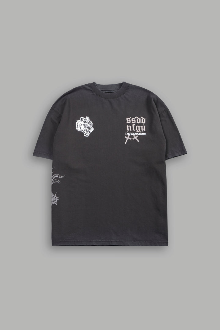 The Fallen Grunge Tee in Wolf Gray