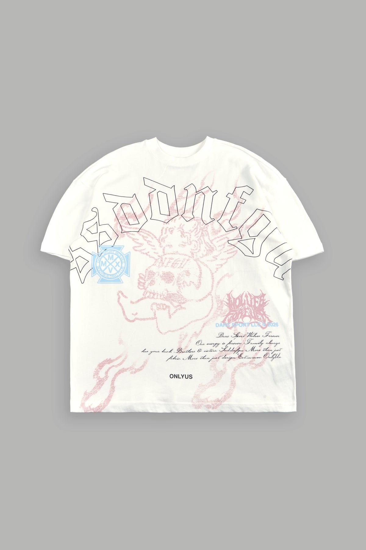 Cherub Flame Premium Tee In Cream