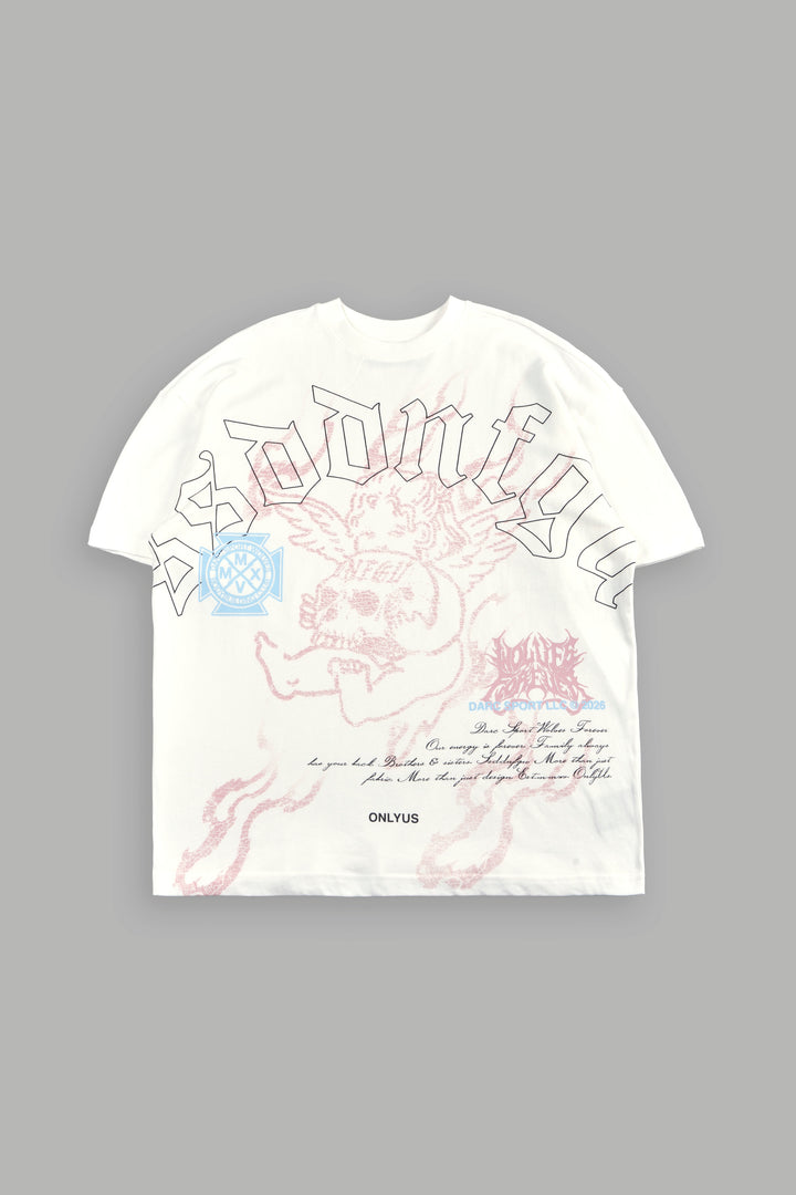 Cherub Flame Premium Tee In Cream