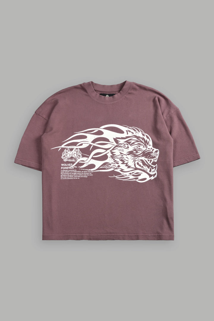 Wolf of the Flame Premium "Box Cut" Tee in Mauve