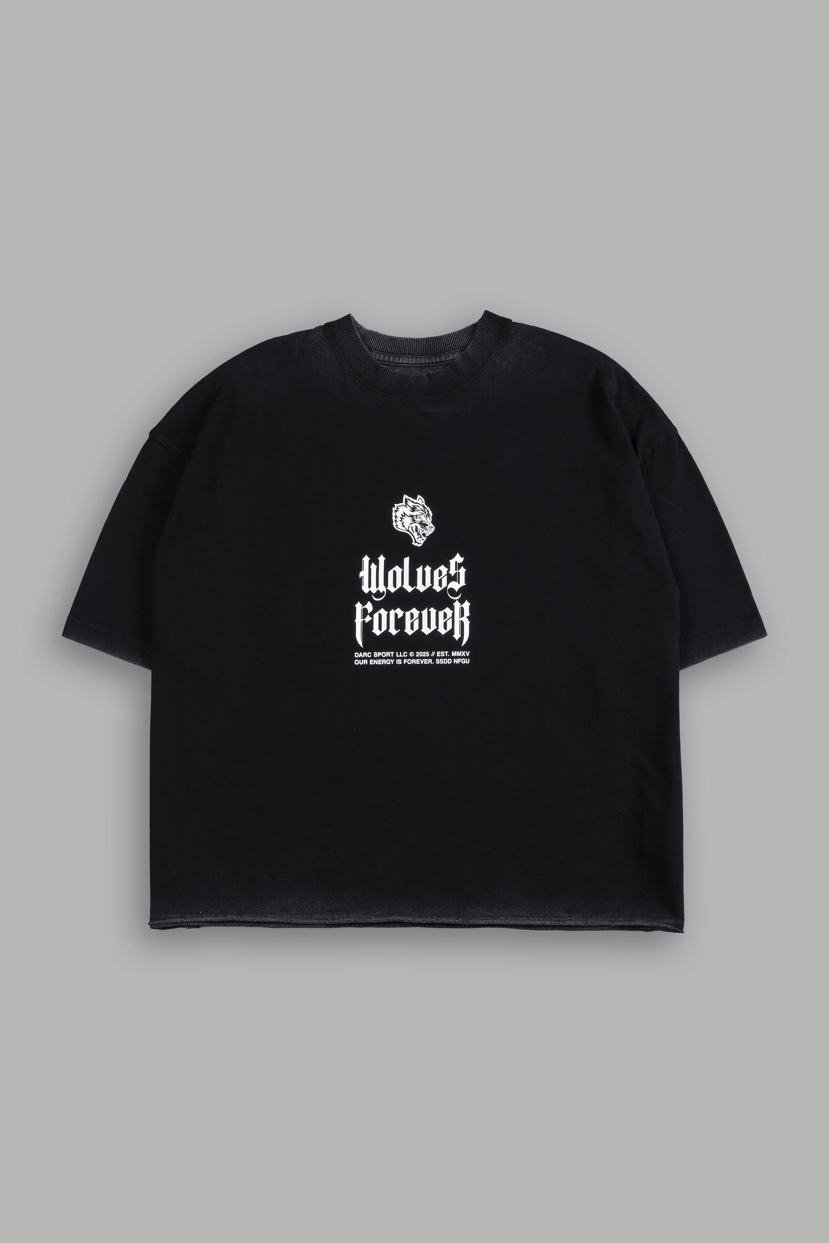 You'll Know Grunge Raw Hem "Box Cut" Tee in Black