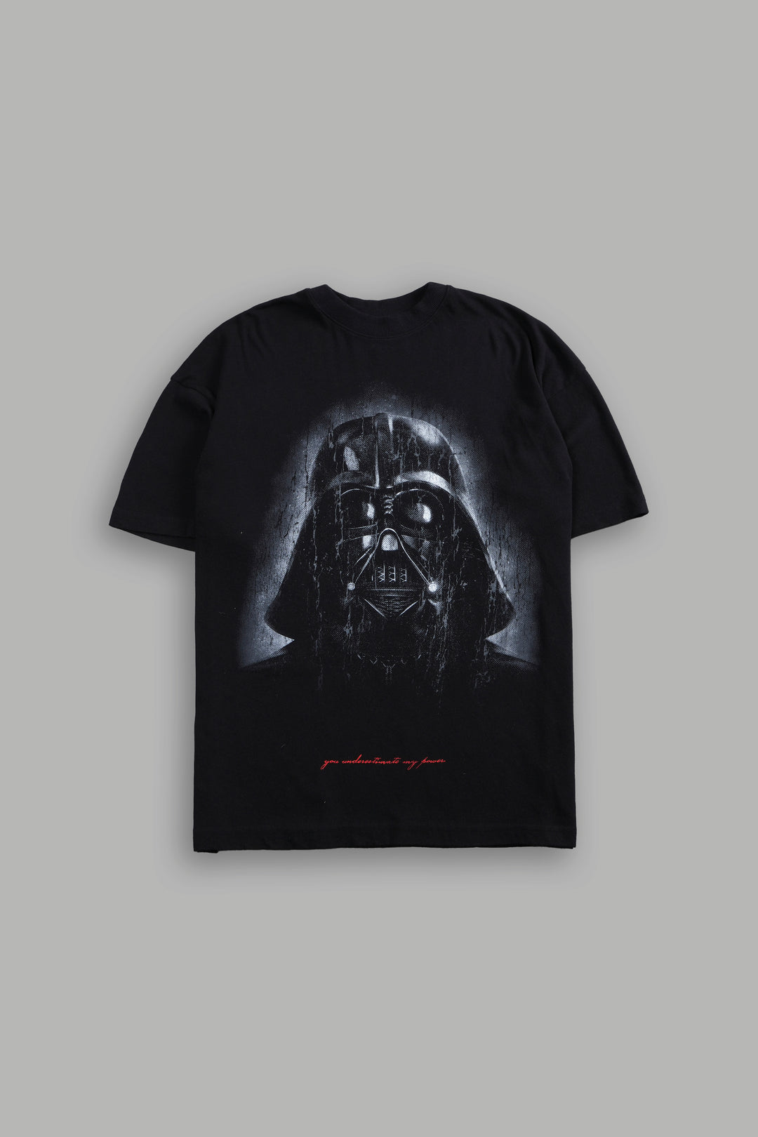 The Power Of The Dark Side Vader "Premium" Oversized Tee in Black