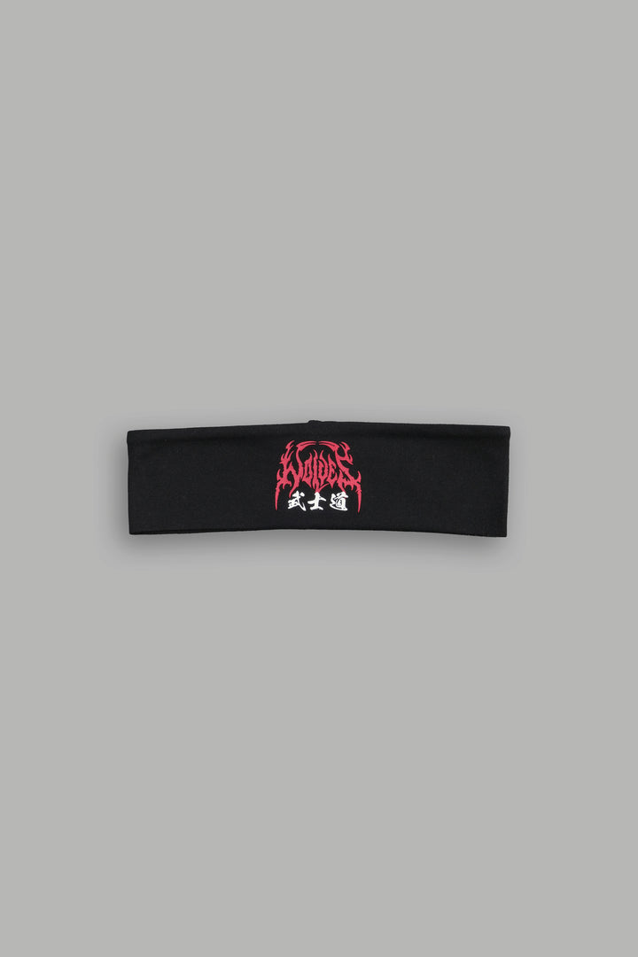 Hesh Kanji Wide Headband in Black