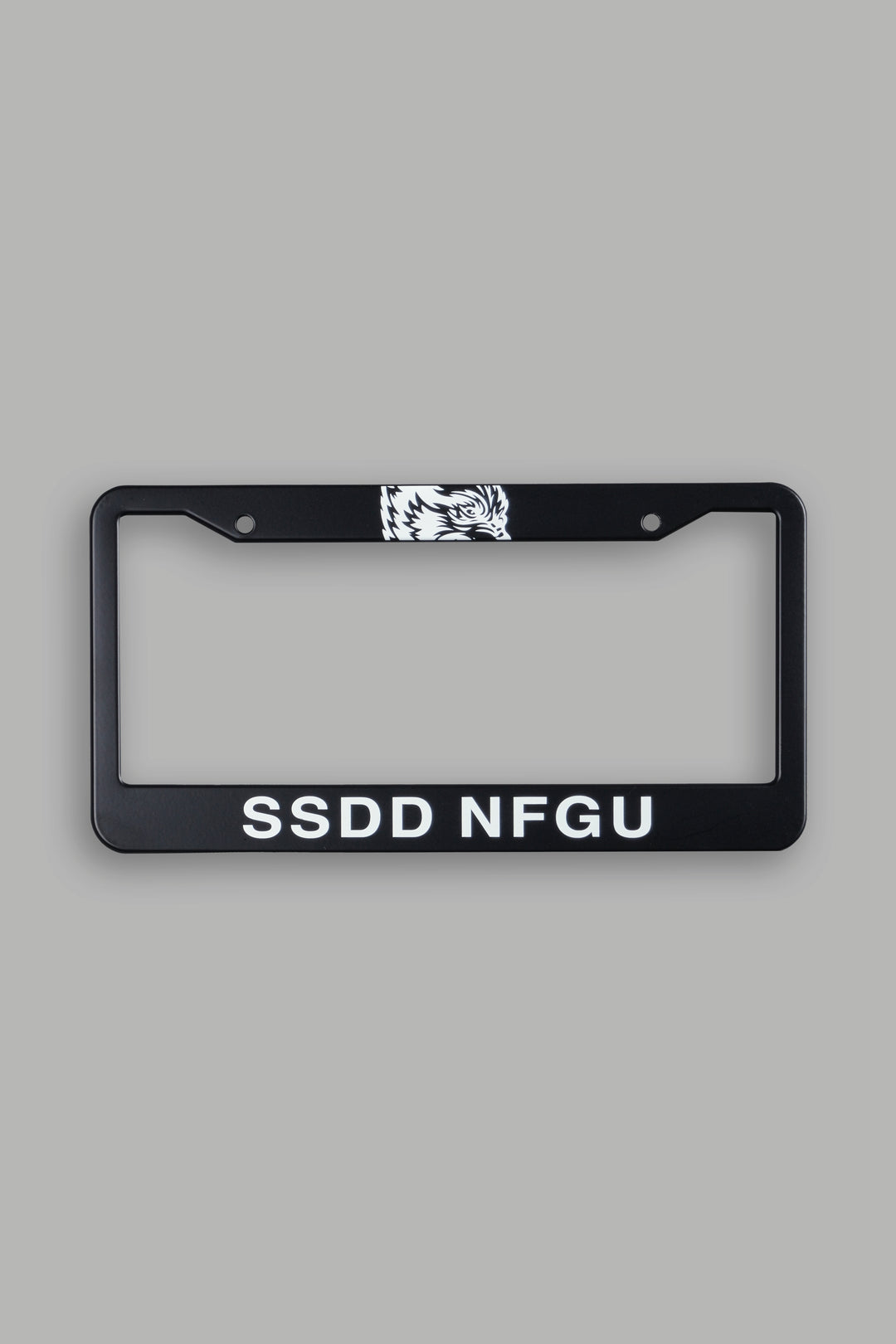 SSDDNFGU License Plate Frame in Black