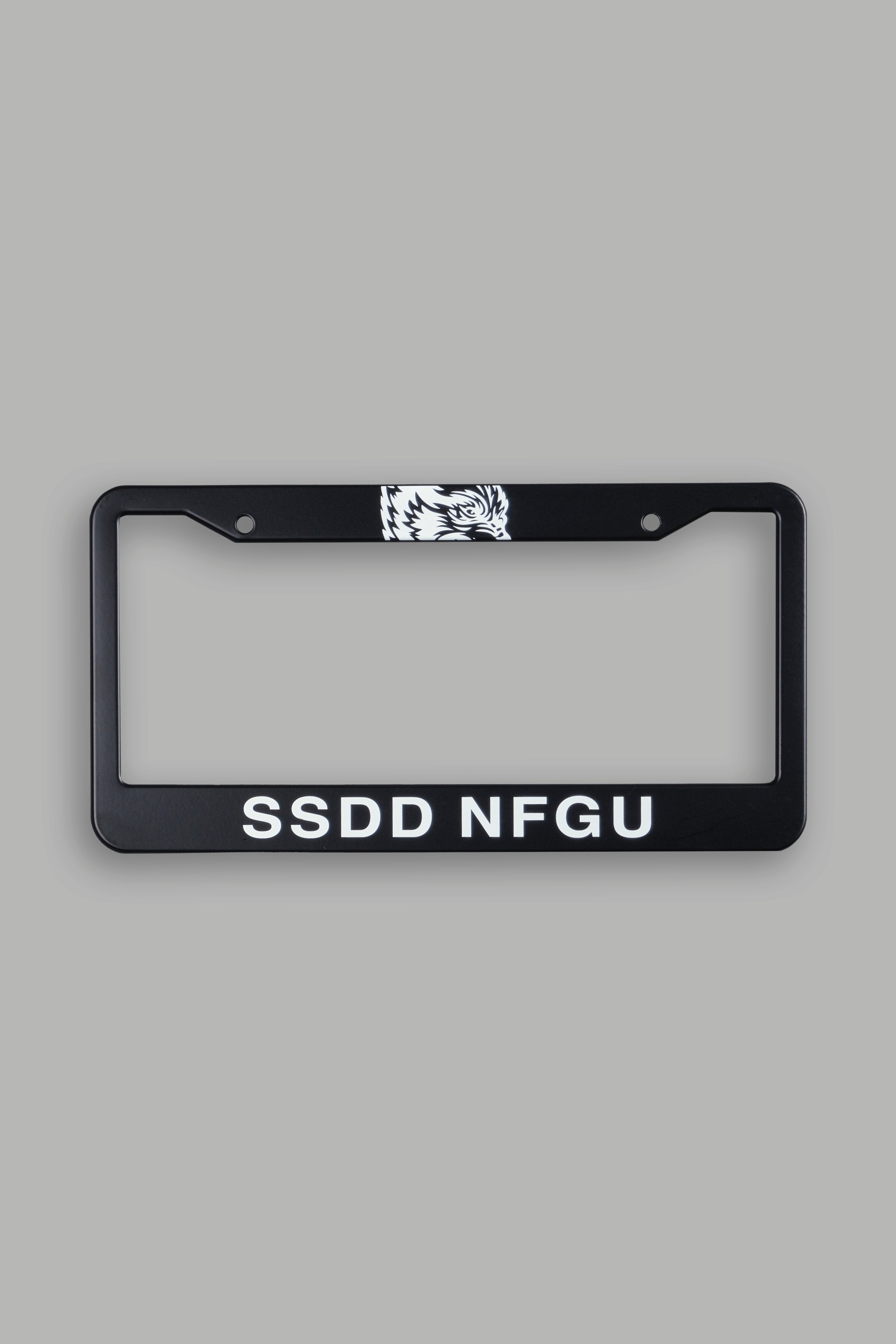 SSDDNFGU License Plate Frame in Black