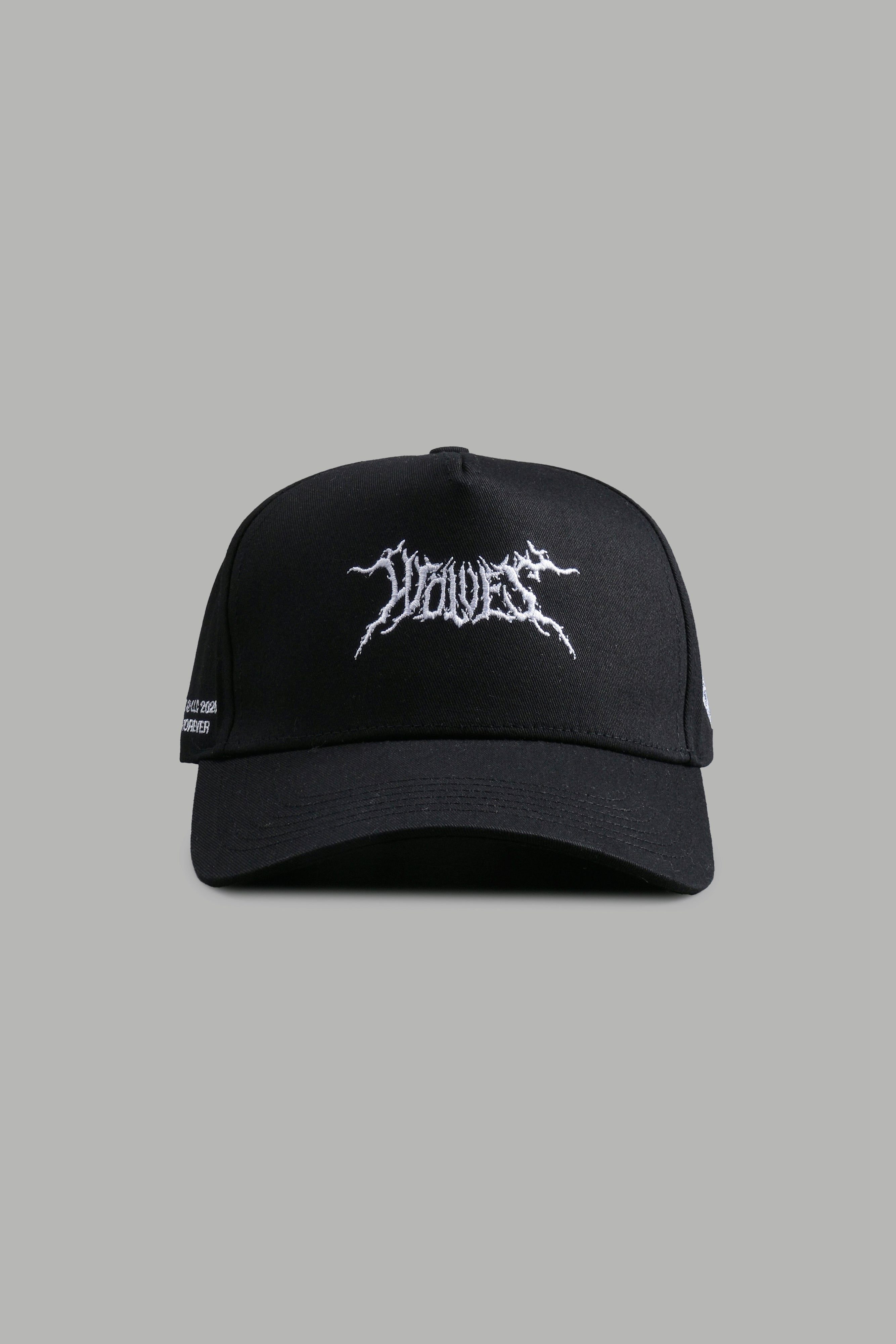 Blood & Iron 5 Panel Hat in Black