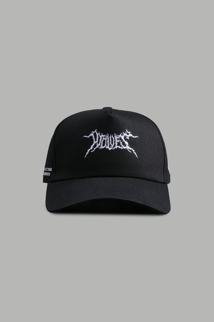 Blood & Iron 5 Panel Hat in Black