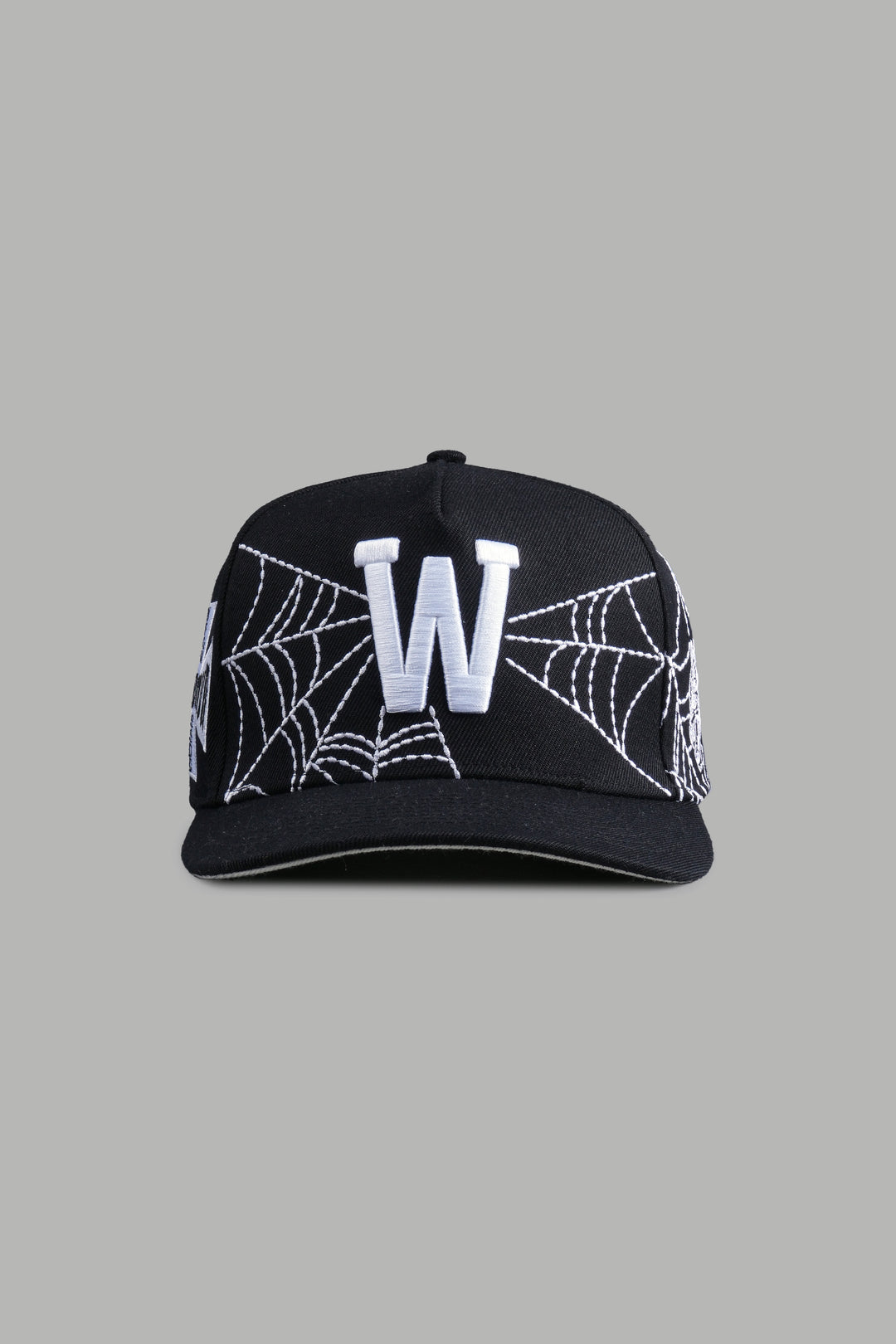 Webbed A Frame Snapback in Black