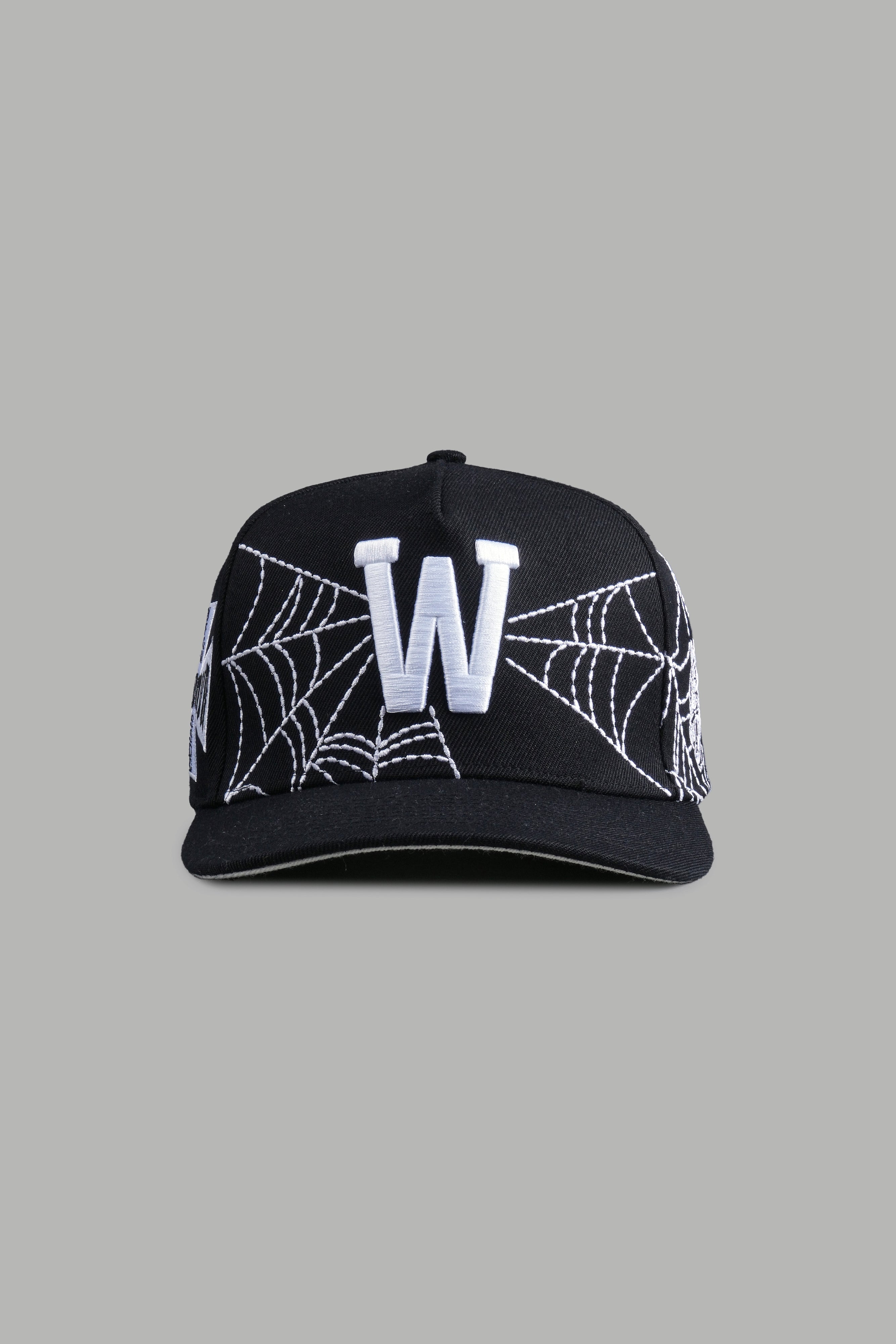 Webbed A Frame Snapback in Black
