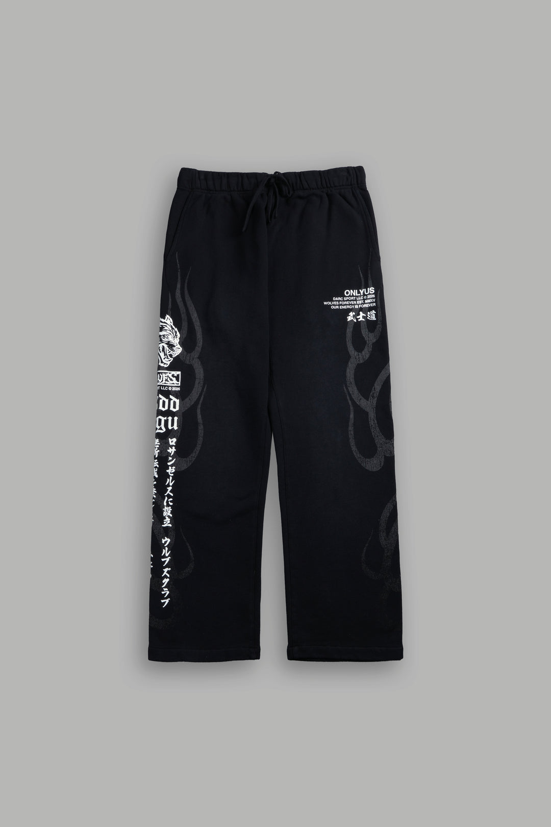 Warrior's Inferno Bigelow Sweat Pants in Black Sun Fade