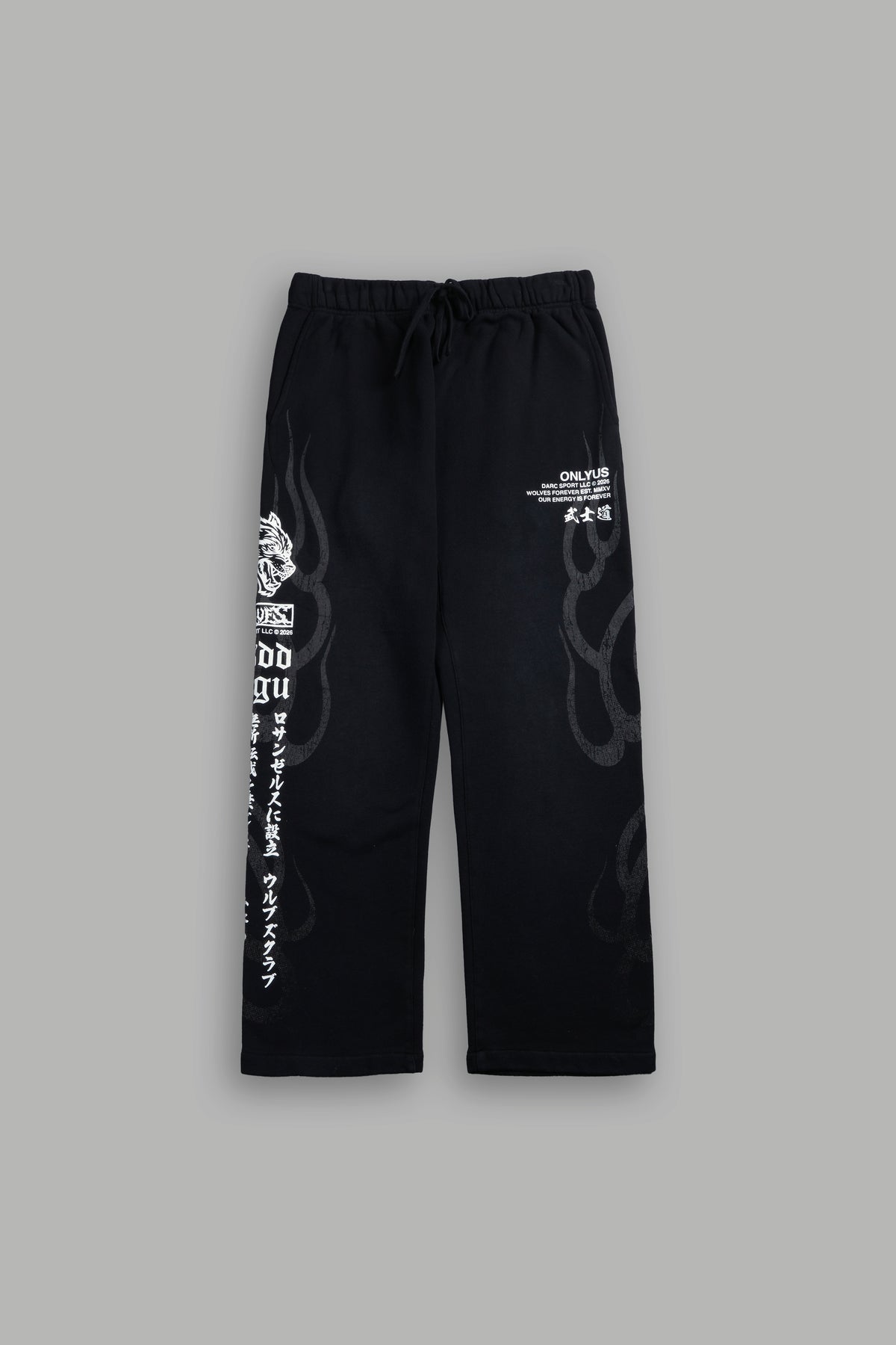 Warrior's Inferno Bigelow Sweat Pants in Black Sun Fade