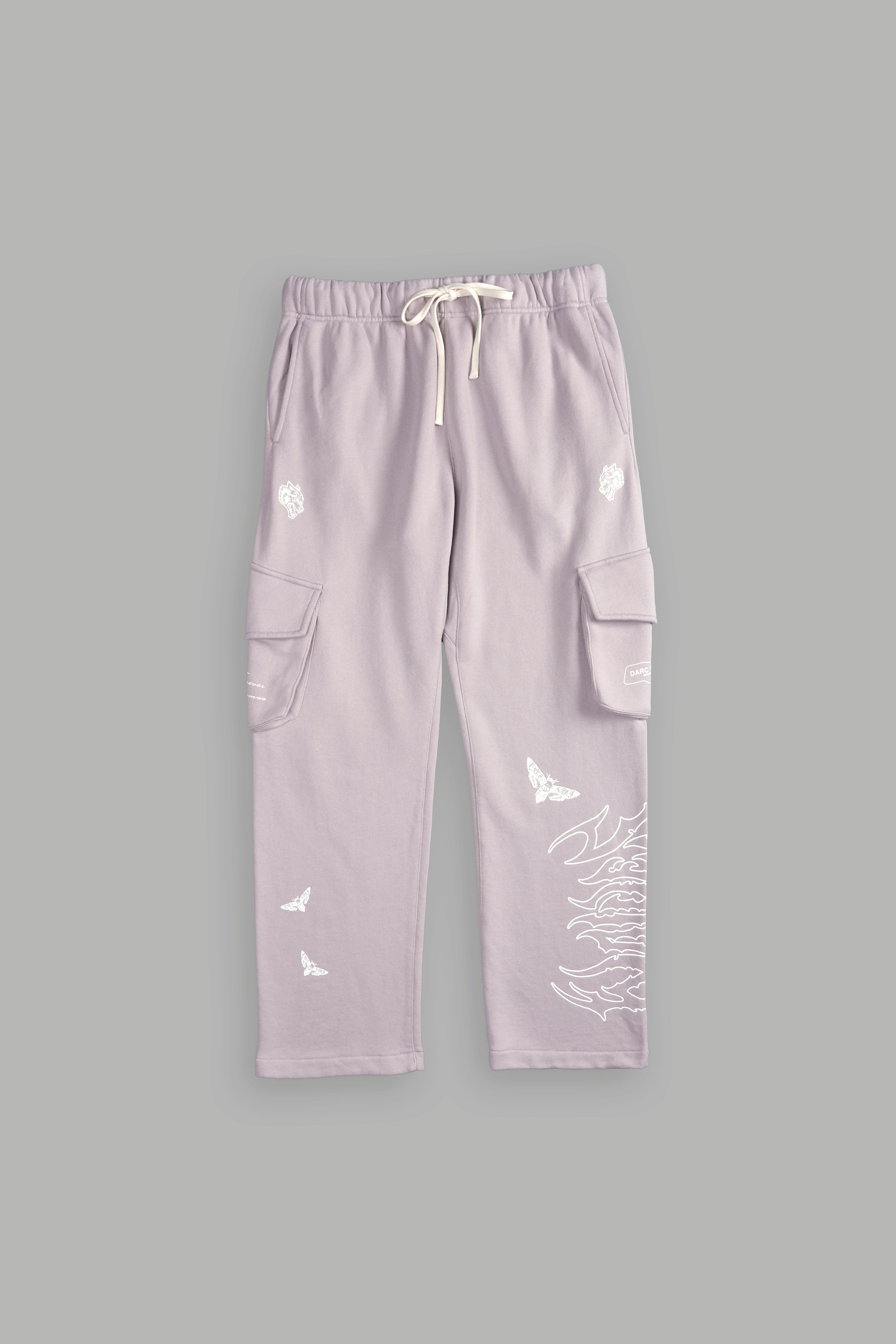 Death Head Bigelow Cargo Sweat Pants in Quartz