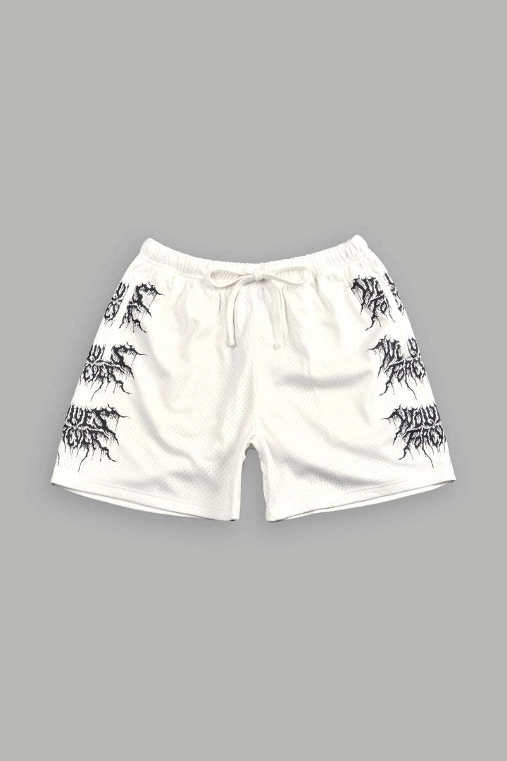 Shadow Mesh Shorts in Cream