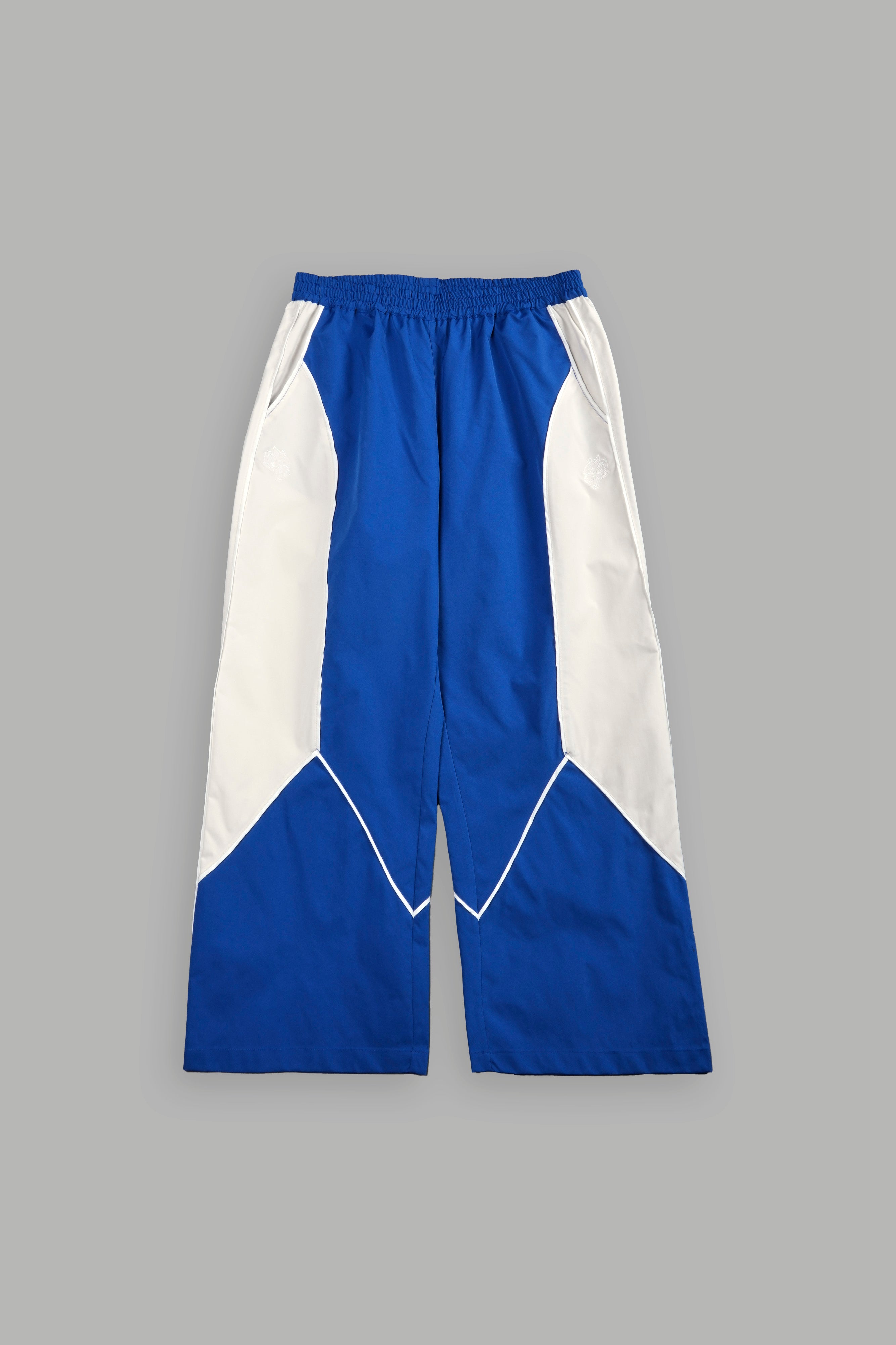 Dual Men's Quinn Track Pants in Darc Cobalt/Cream