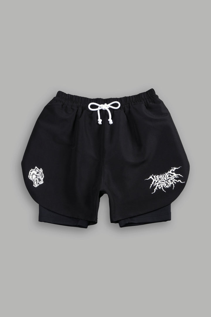 Forged From Iron Phantom Compression Shorts in Black