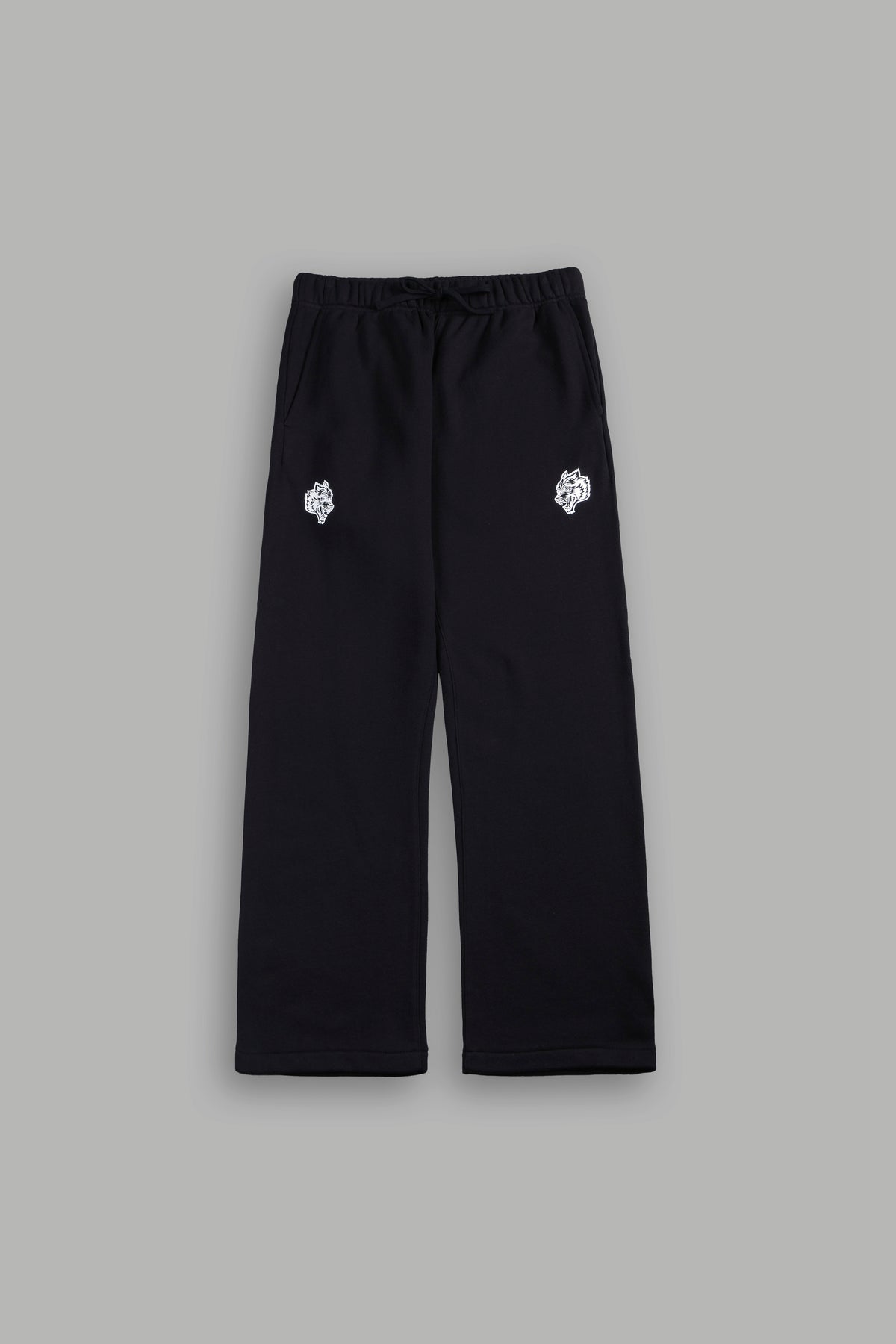 Dual Tonal Drawcord Bigelow Sweat Pants In Black