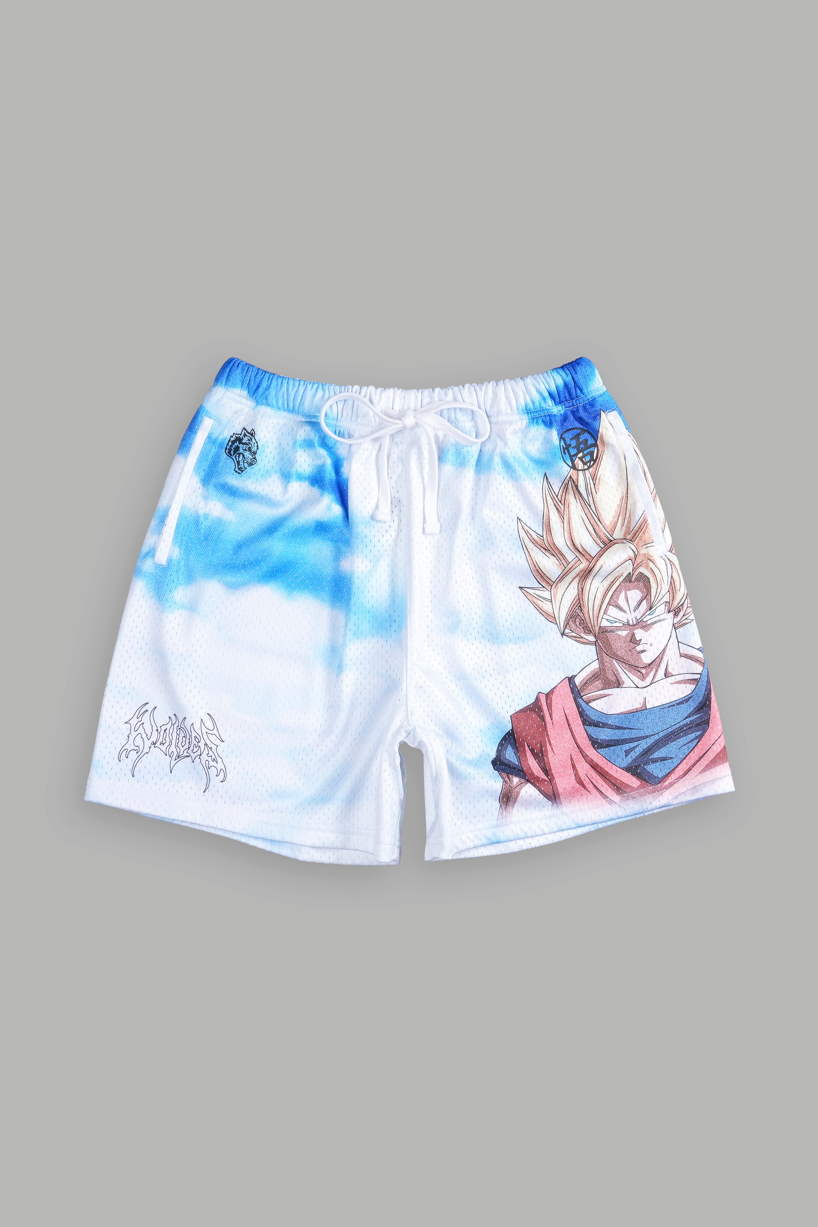 Goku Mesh Shorts in Cream