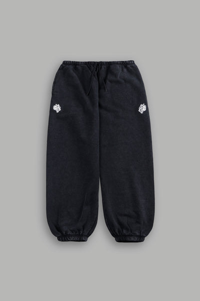 Dual Wolf Unisex Lounger Sweat Pants in Black – DarcSport