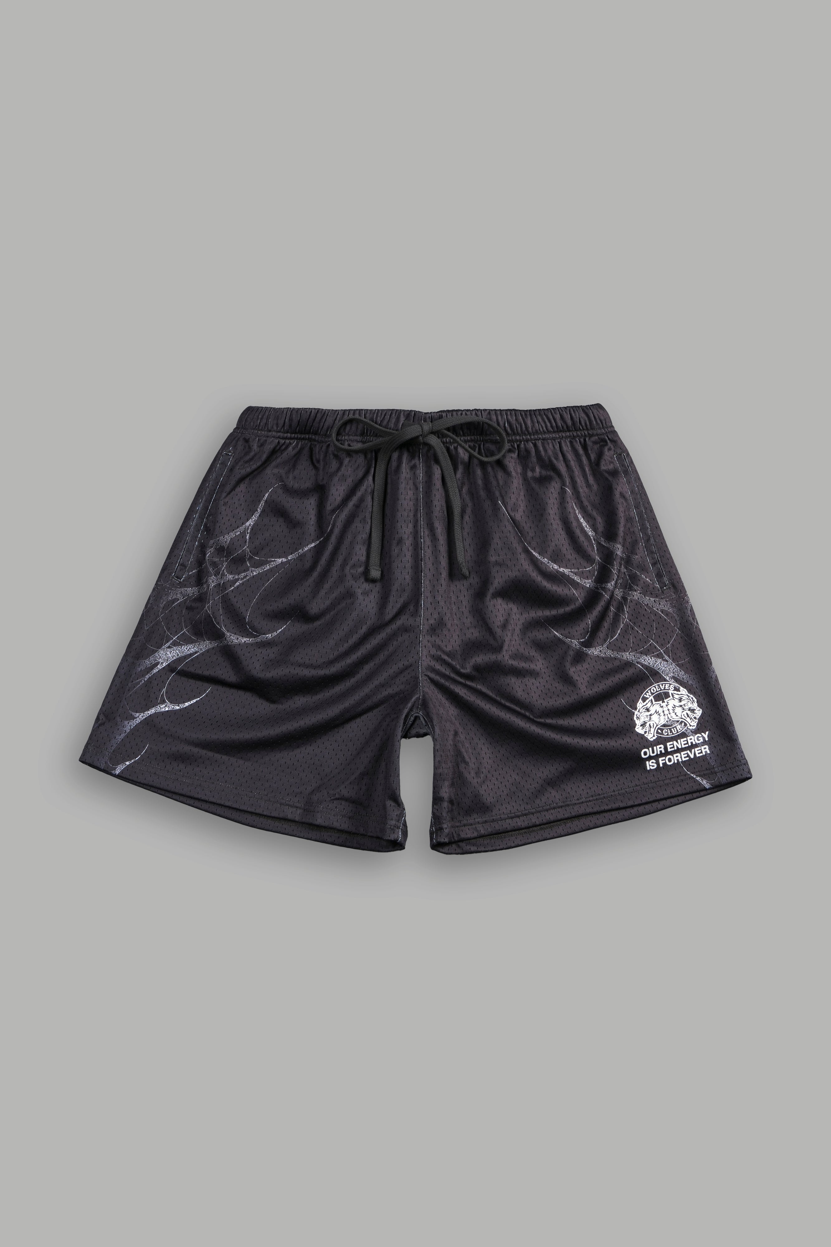 Dark Origin V2 Mesh Shorts in Wolf Gray