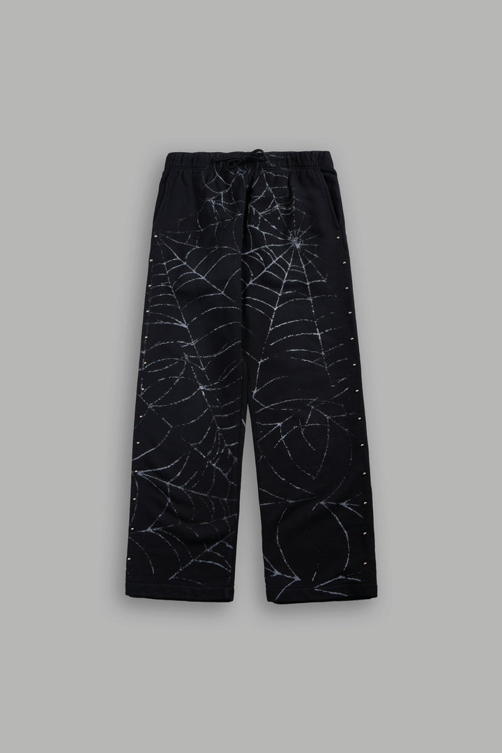 Stud Web Bigelow Sweat Pants in Black Sun Fade