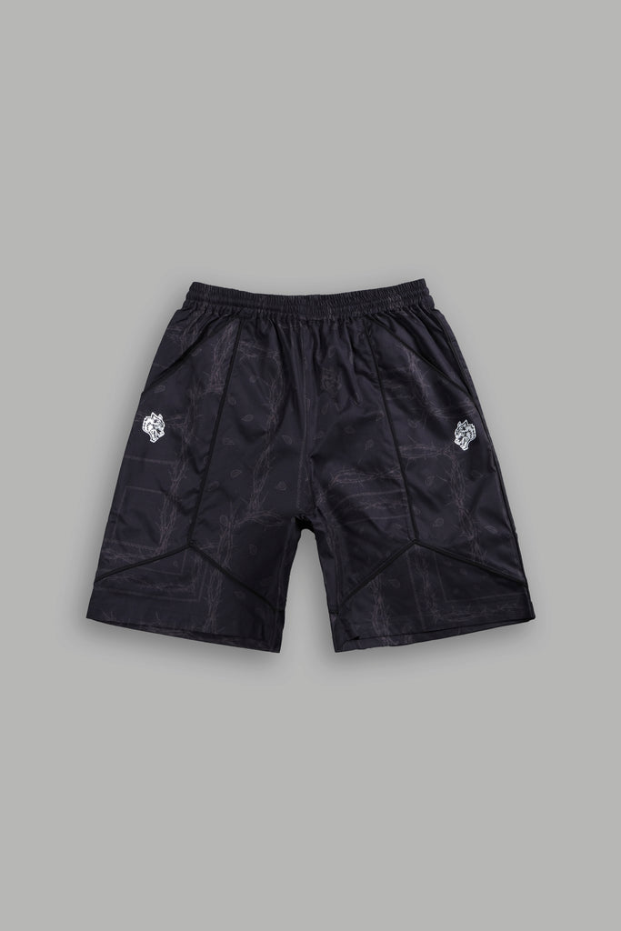 Dual Mens Quinn Track Shorts in Black Thorn Paisley – DarcSport