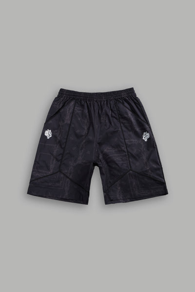 Dual Mens Quinn Track Shorts in Black Thorn Paisley – DarcSport