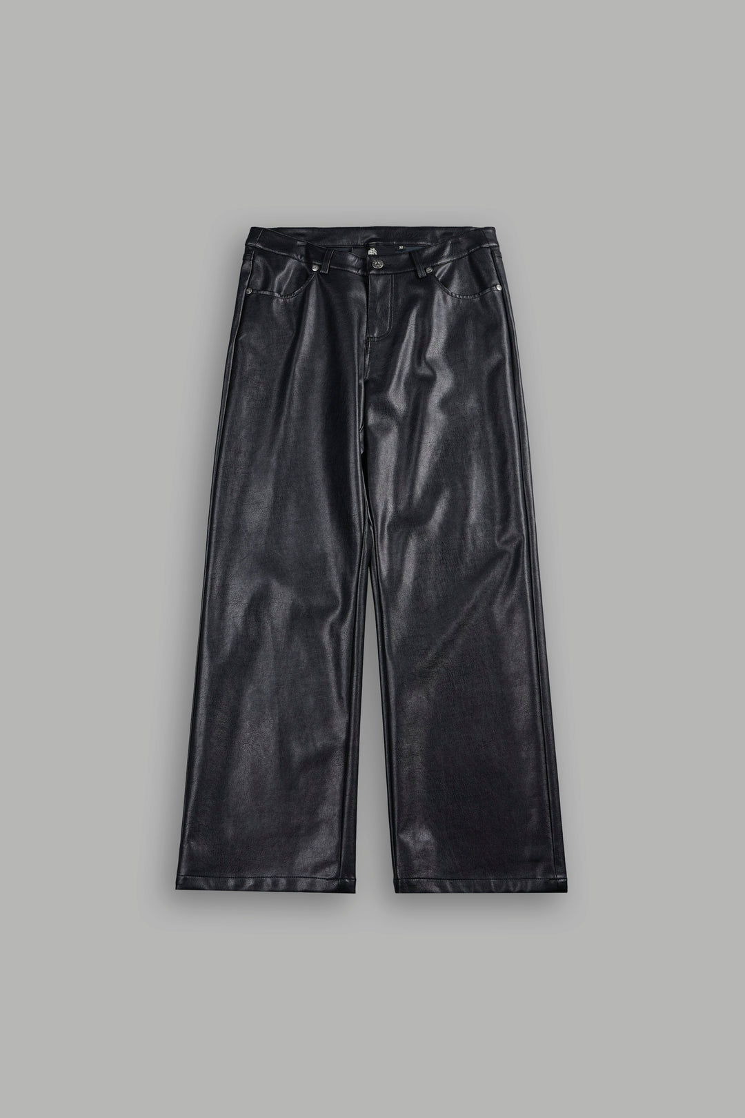 Wolf Pyramid Axel Low Rise Leather Pant In Black